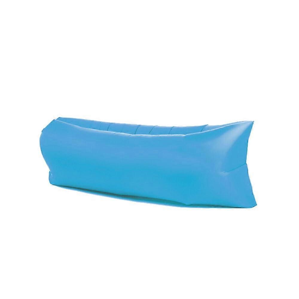 Inflatable Lazy Sofa with Carry Bag, Air Beach Chair for Outdoor, Camping, Beach (Blue)