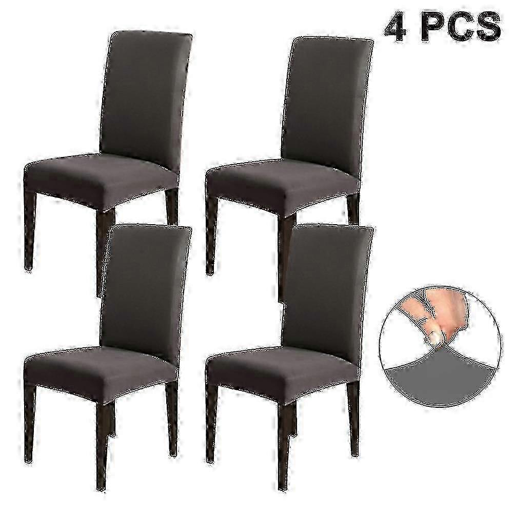 4-piece Set Of Dining Chairs And Slippers, Suitable For Elastic, Detachable, And Washable Short Dining Chairs 2025