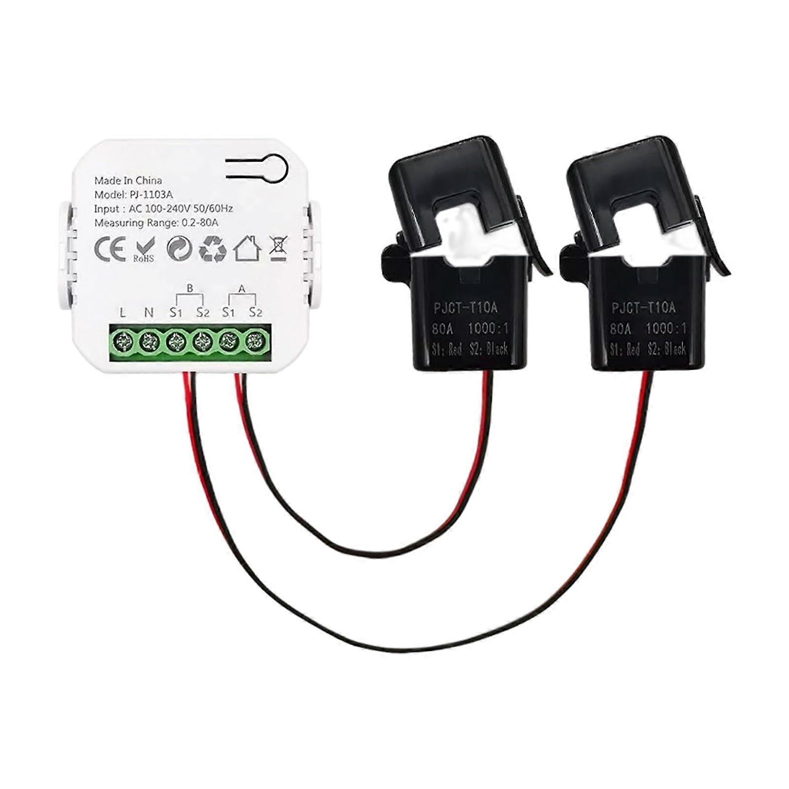 WiFi Energy Switches Power Voltages Current Meter Home Energy Monitors Bidirectional Meter Application Monitors Power Small