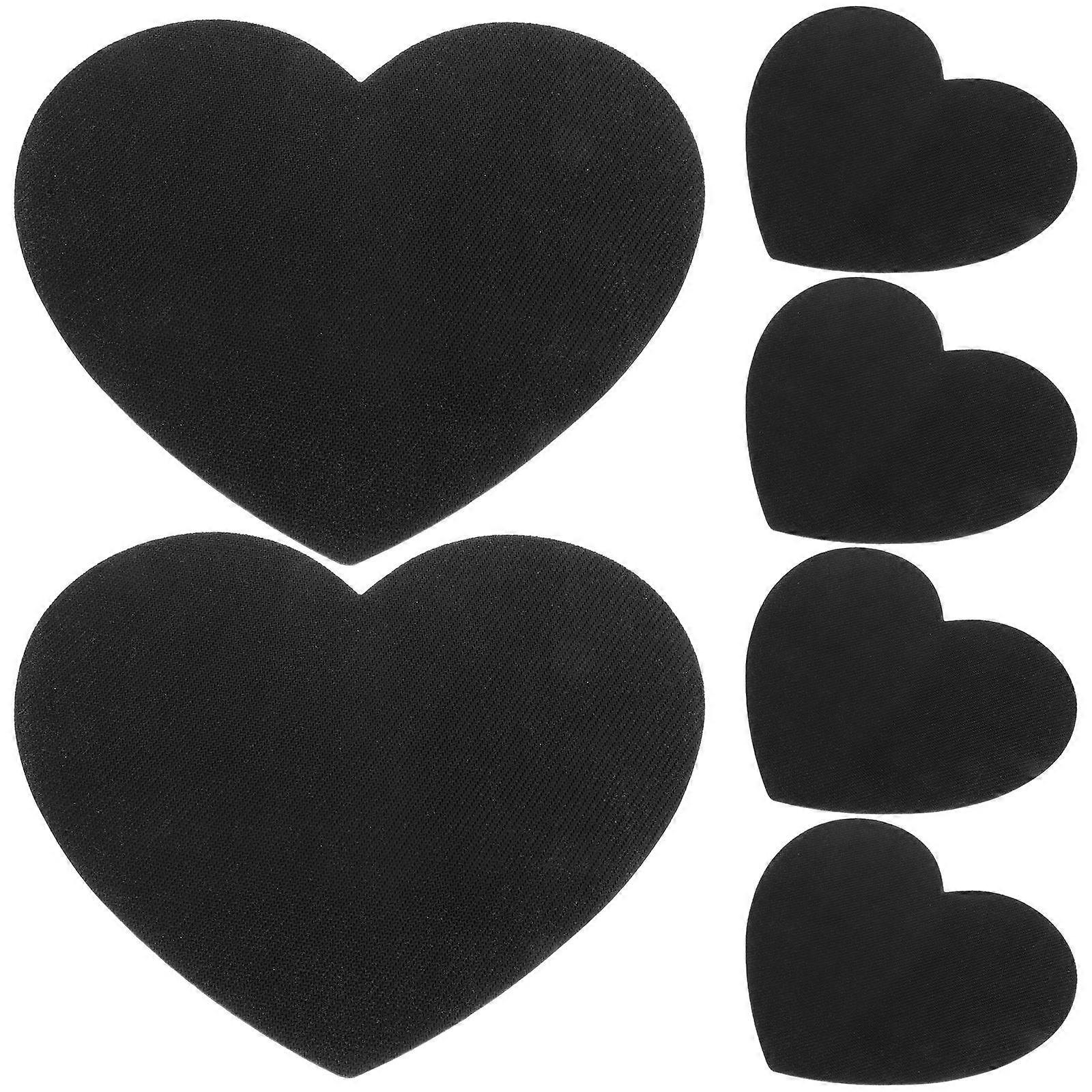 Heat Transfer Blank Mouse Pads for Working Diy Slip Prevention 6Pcs Heart Shape 24.00X21.00X0.30cm