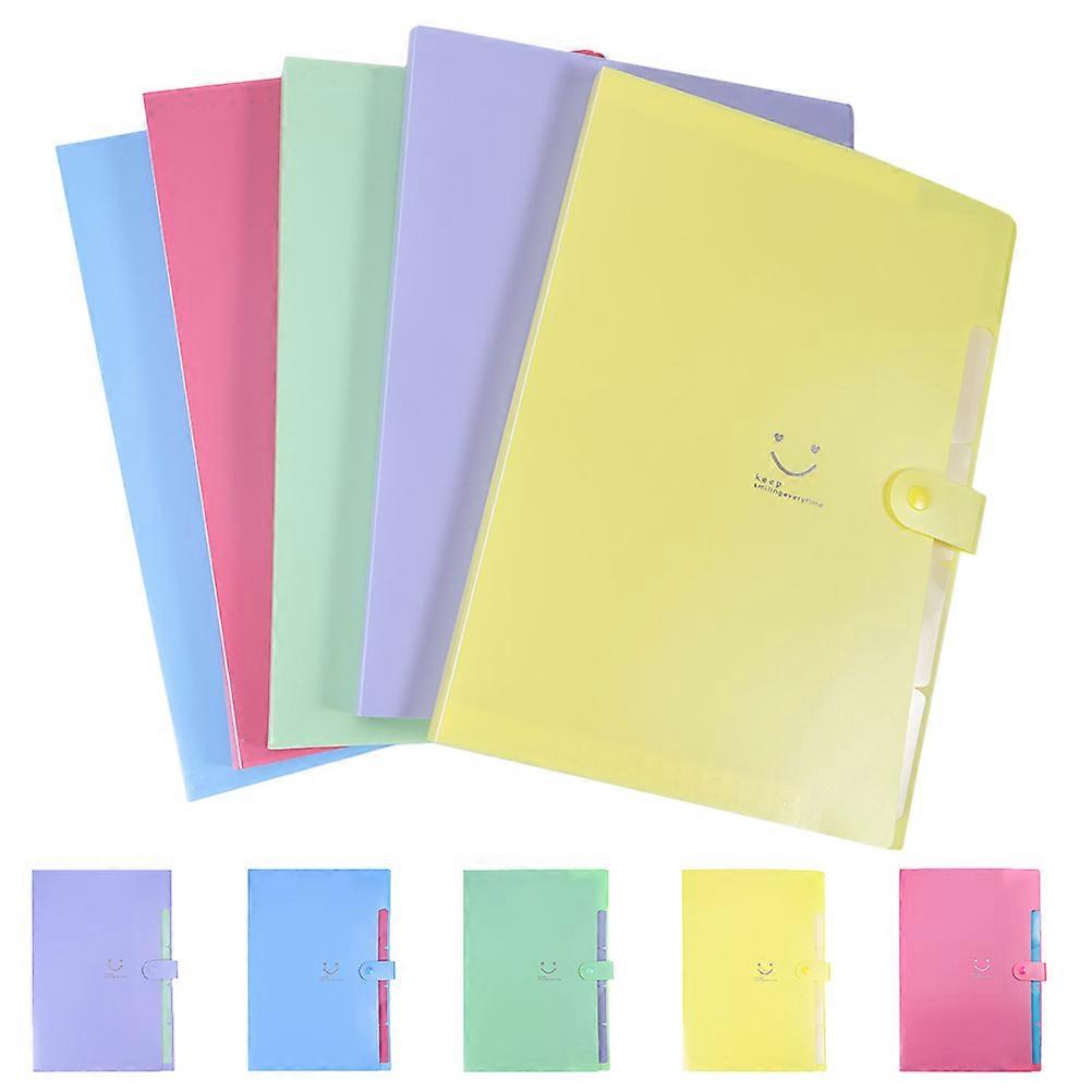 Plastic Folder Document Holder Organizer Portable Use For Office Home 10Pcs