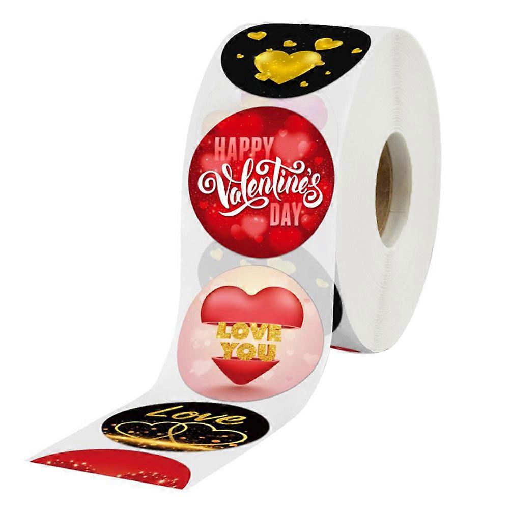 Valentine's Day Stickers Decorative present Labels Sealing Square Assorted Color 500Pack