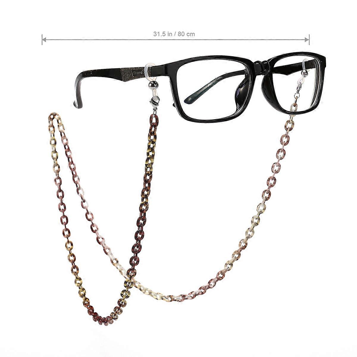 Eyeglass Chain Sunglasses Holder Keeps Glasses in Place Multicolor Aluminum 1Pack