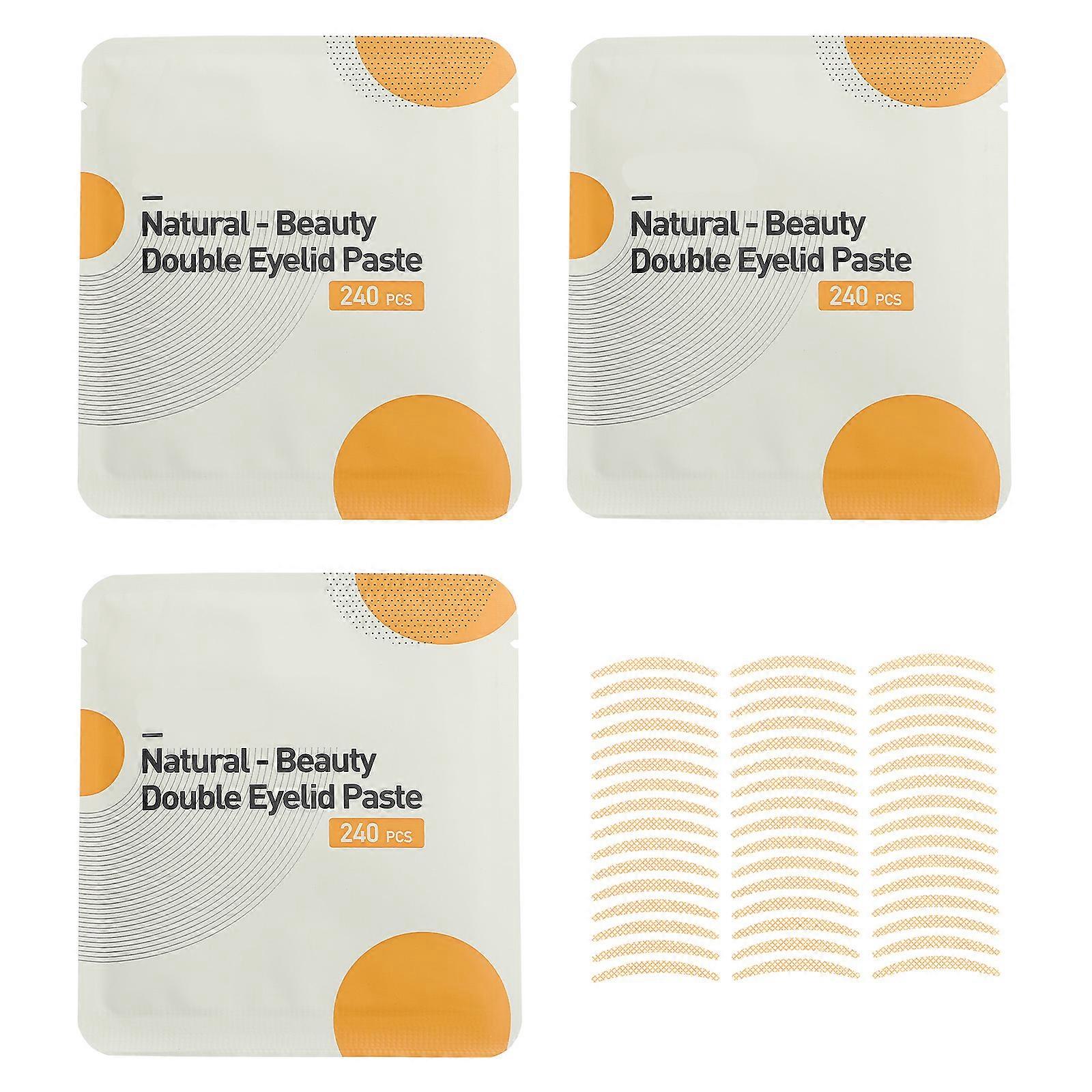 Eyelid Lift Strips Double Eyelid Sticker Invisible Waterproof Sweatproof 3 Sets