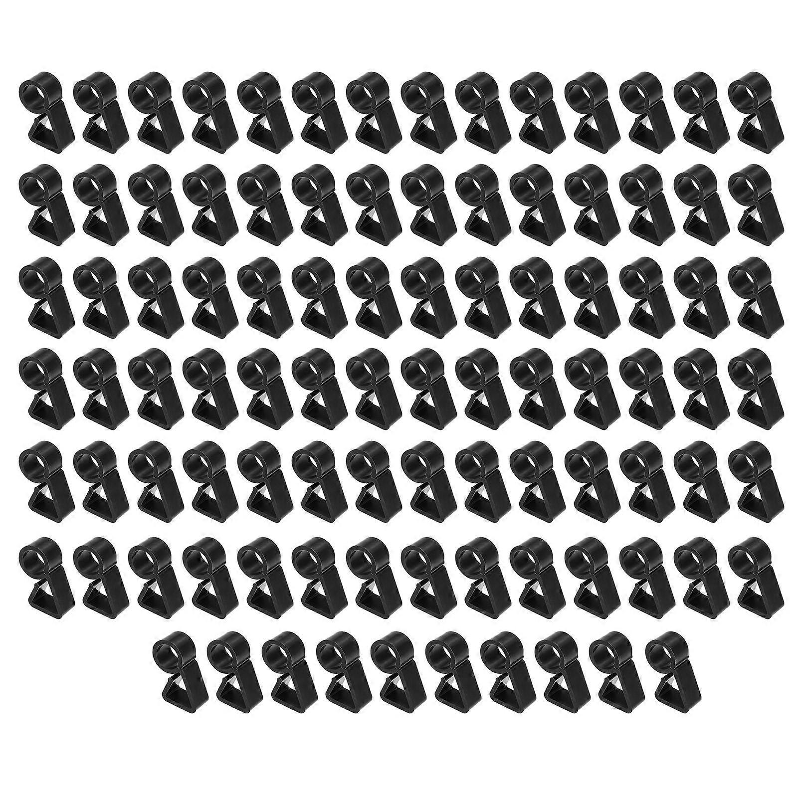Decorative Hooks Black Pendant Hooks for Outdoor and Party Use 3.6x2cm Easy to Install Reusable 100Pcs