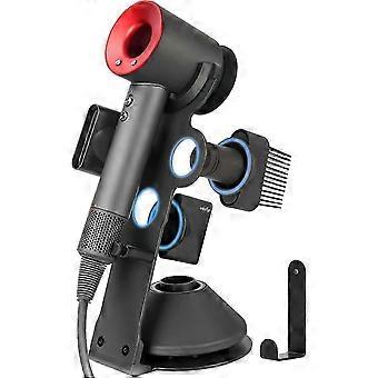 Haardroger houder haardroger houder voor Dyson Supersonic haardroger, upgrade Dyson haardroger houder zwart om 5 dyson haardroger accessoires te organiseren