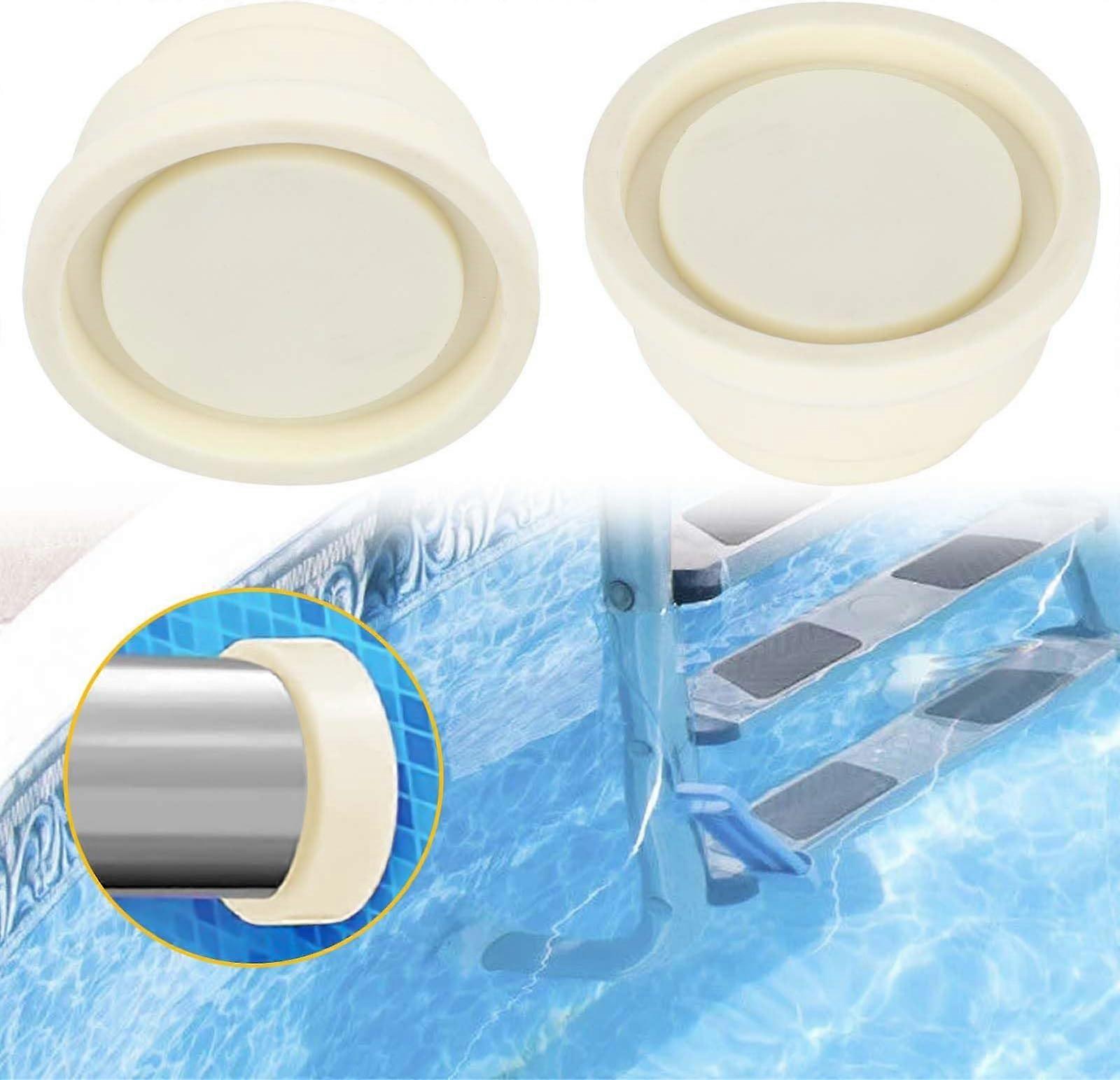2 pieces of pool ladder rubber protective plugs