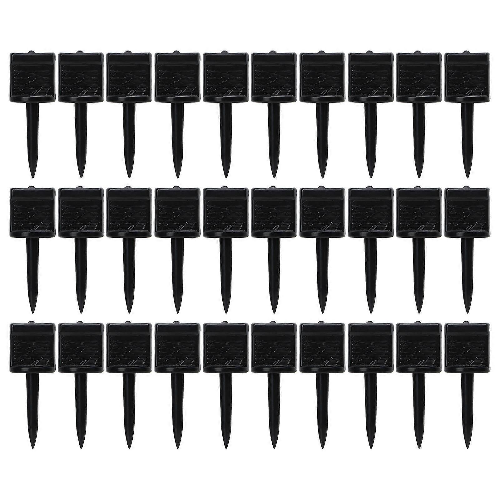Lot de 30 clous de cible en nylon réutilisables pour tir à l'arc, noirs