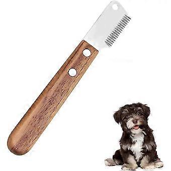 Professionell hundtrimmer med trähandtag - Ergonomisk design för husdjursvård