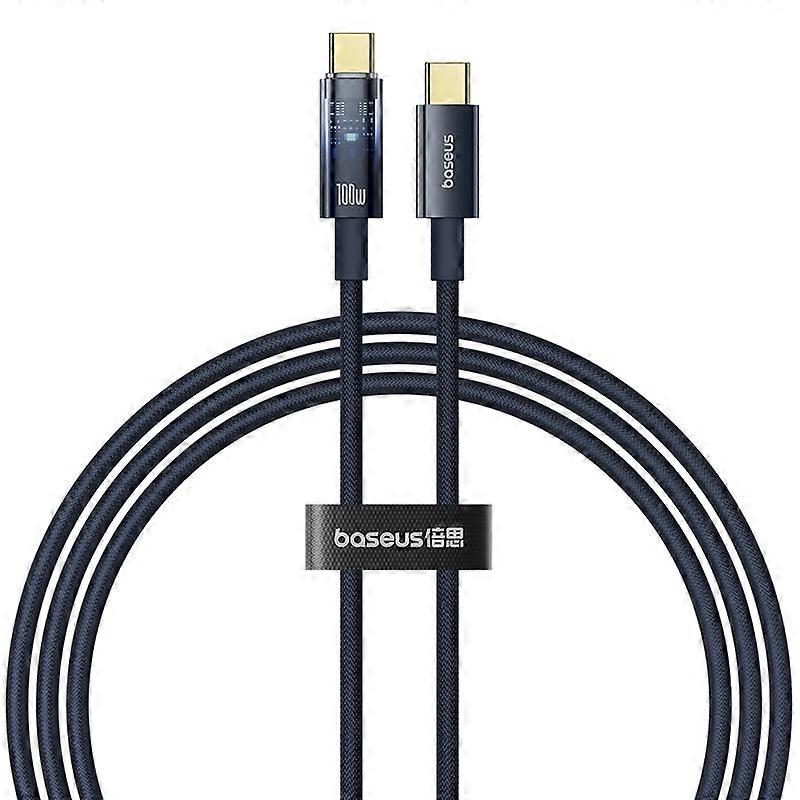 BASEUS Explorer Câble de charge rapide en fil de nylon tressé de type C à type C 100W, 2 m