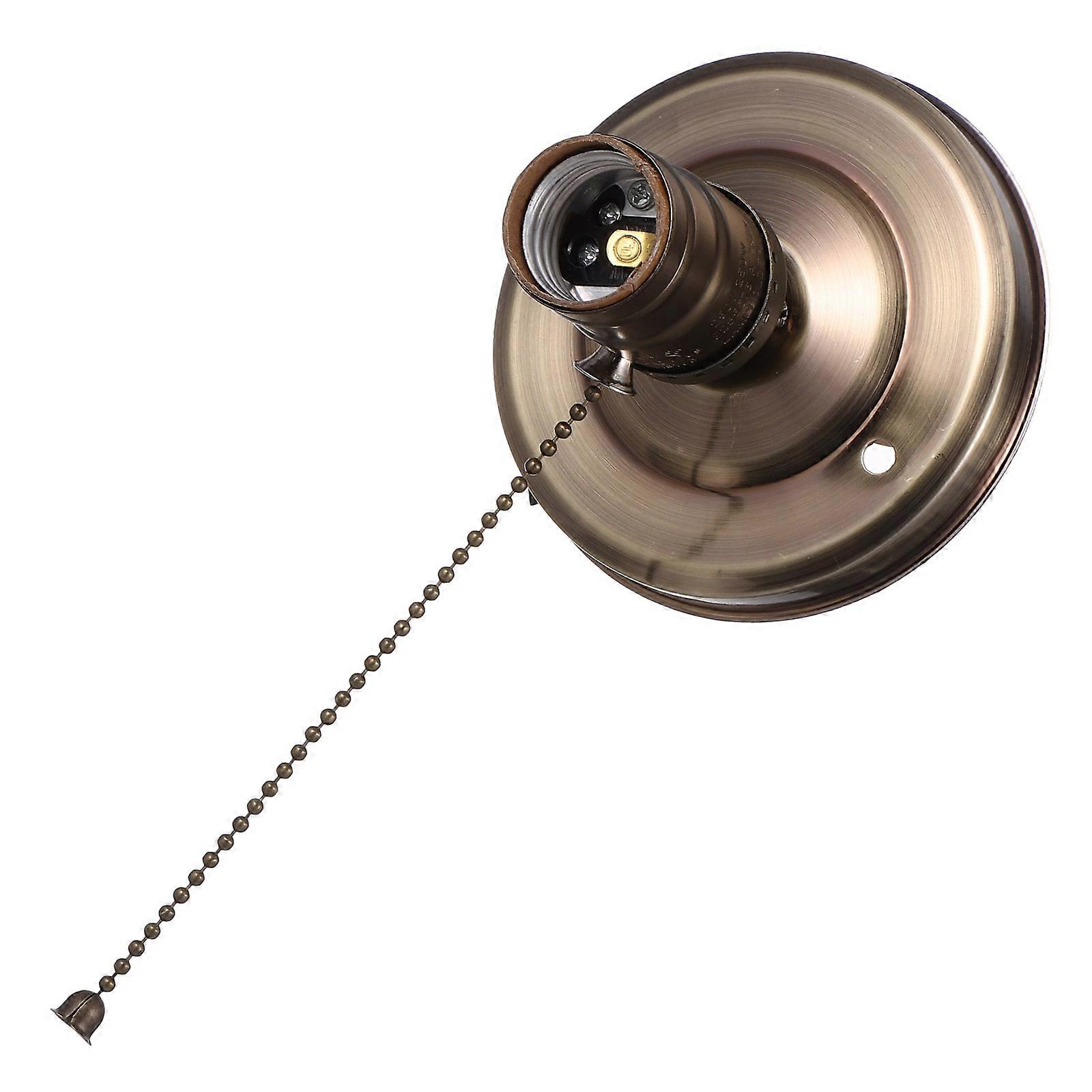 Pull Chain Lamp Socket Replacement Light Holder Homes Compact and Simple Shape 10X10CM 1Set