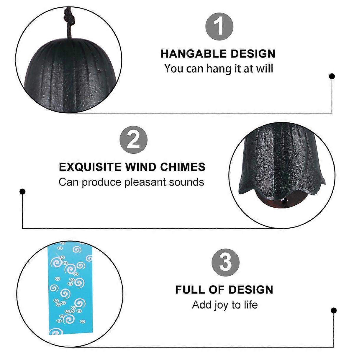 Quality Cast Iron Pendant Windchimes, Versatile for Various Settings