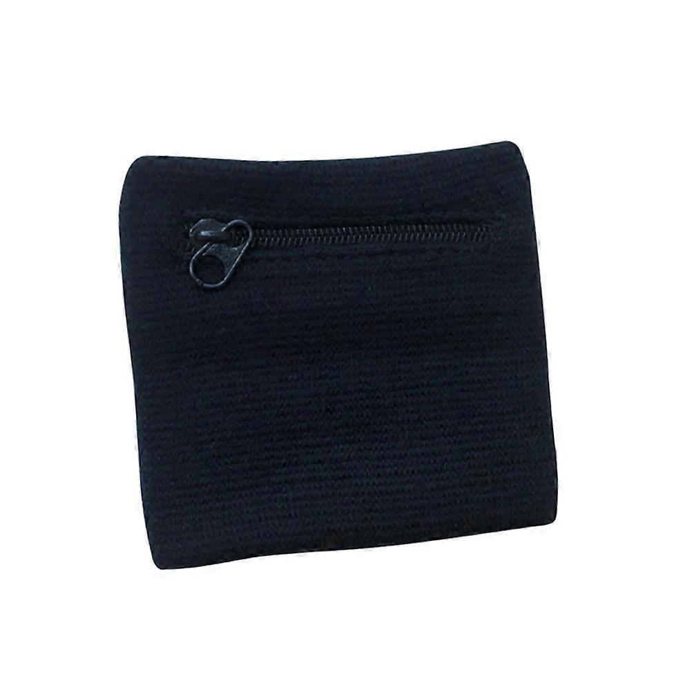 Wrist Guard in Black for Exercise Made of Polyester Cotton and Elastic Fibre Lightweight Portable One Size Fits All