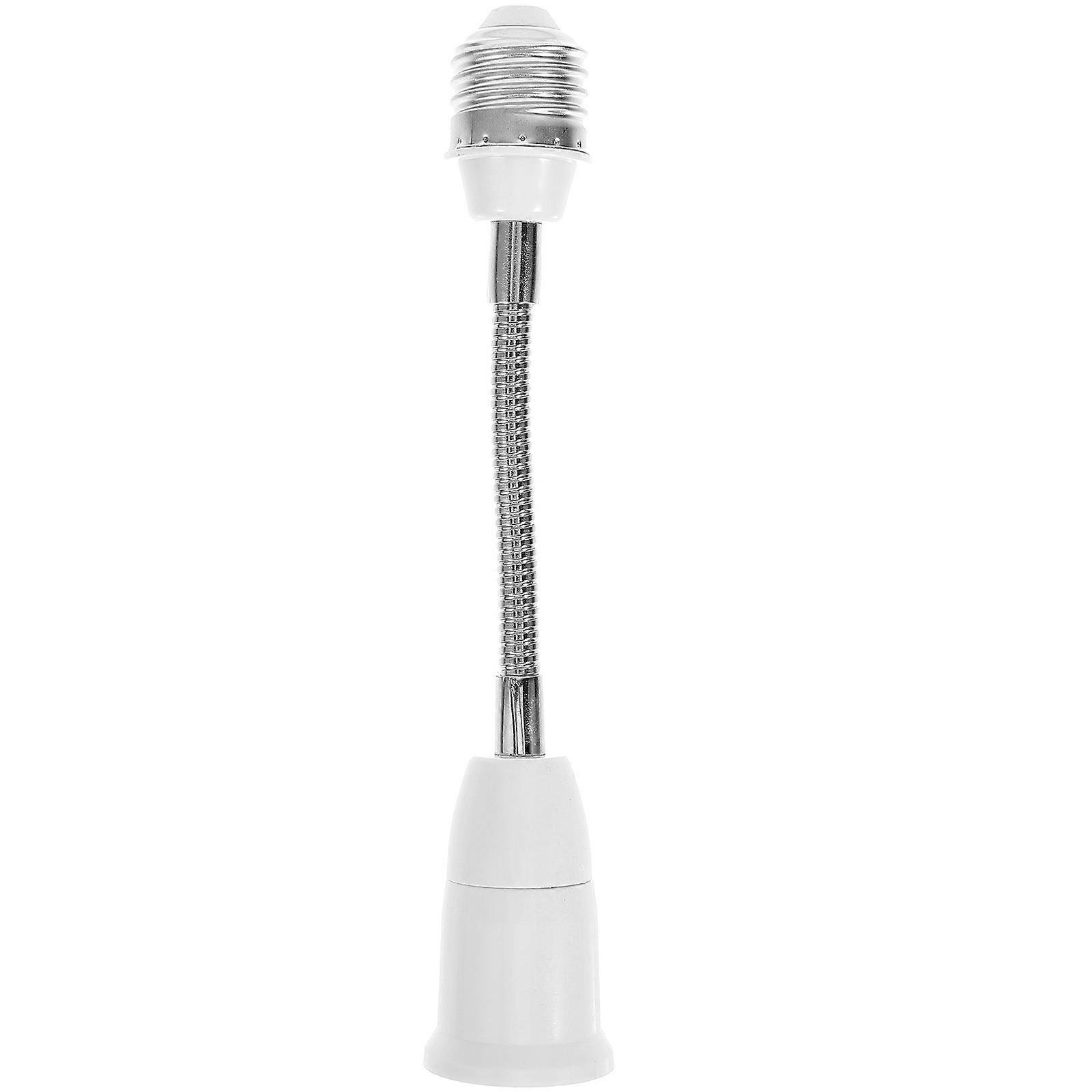 Light Extension Socket Light Socket Extender For Garages Cylindrical White 1Pcs