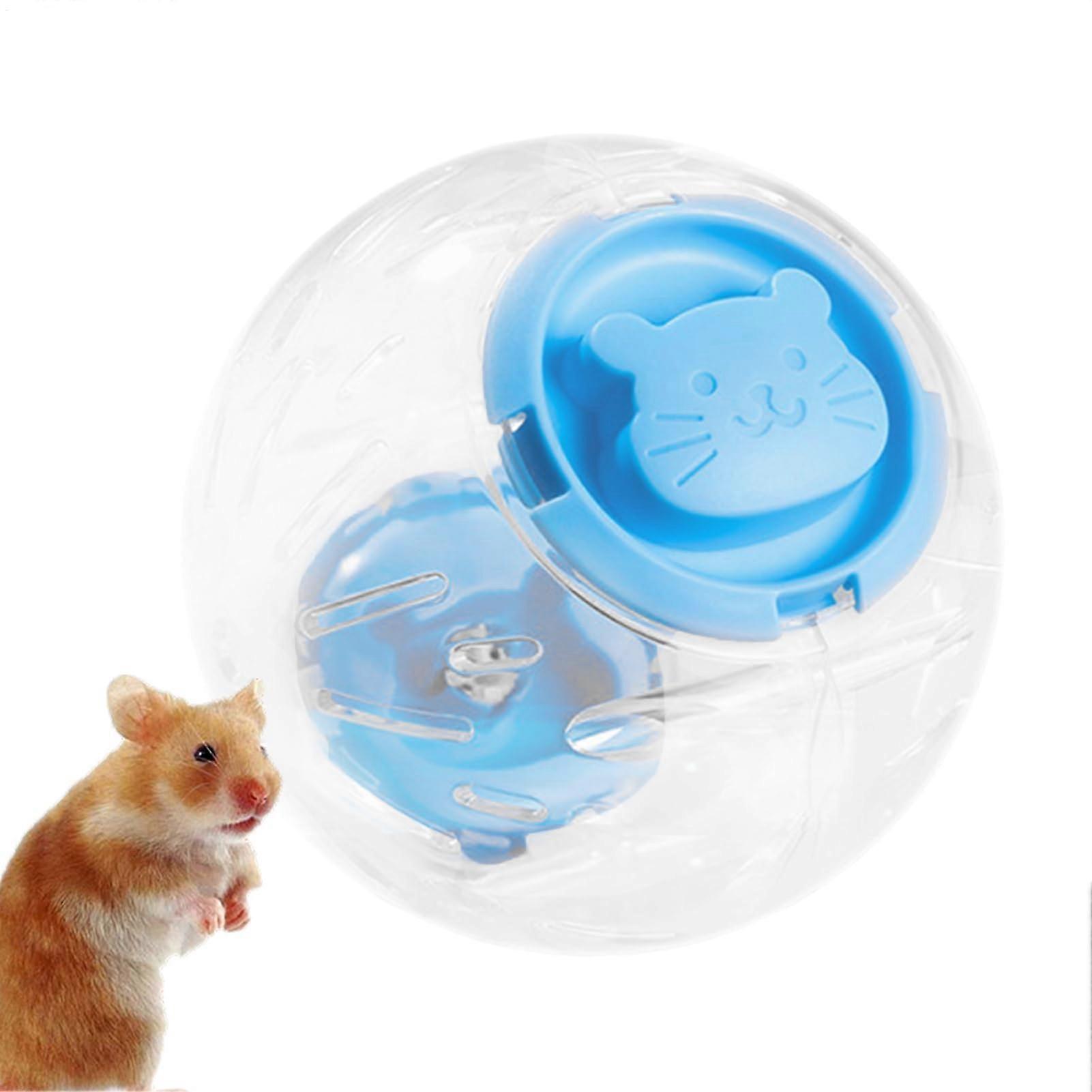 Transparent Hamster Running Wheel, 14cm Interactive Pet Enrichment Toy, Escape-Proof Design