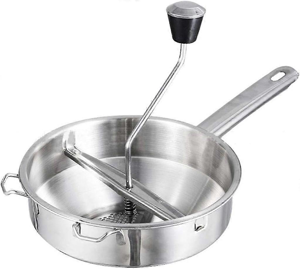 Polished stainless steel, fruit and vegetable strainer, removable