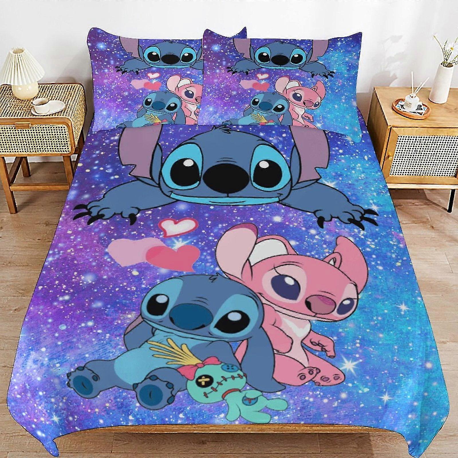 Microfiber Bedding Set with 3D Print, Lightweight 3 Piece Comforter Set for Kids, Includes 1 Duvet Cover and 2 Pillow Shams