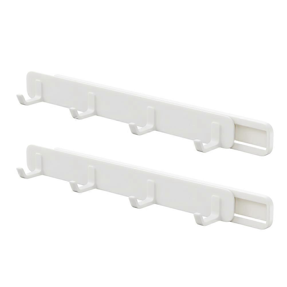 2pcs Retractable Gaps Hooks Retractable Wall Gaps Hooks Storage Row Hooks
