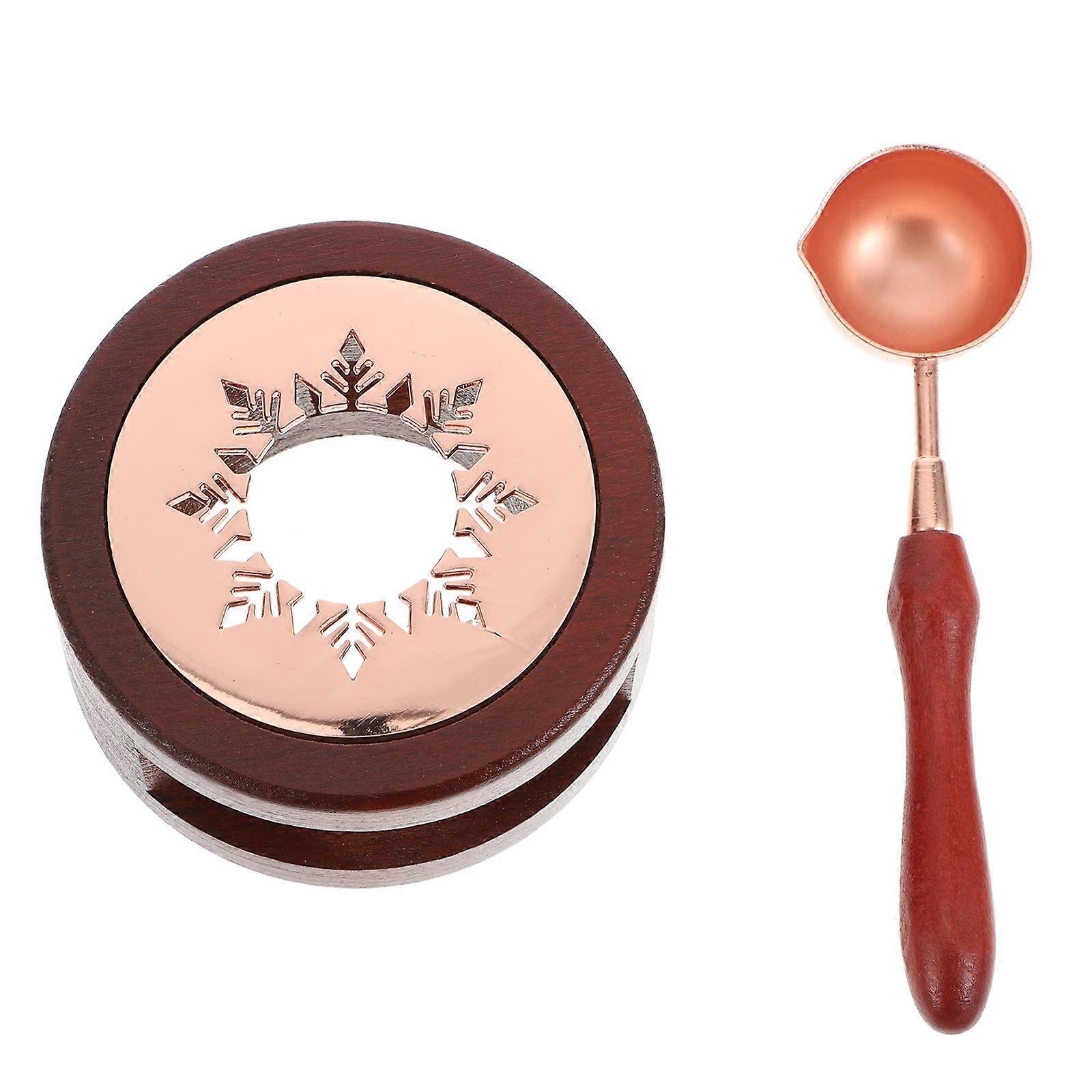 Sealing Stamp Melting Wax Stove Portable DIY Craft Tool Assorted .3×1.2×0.8in Envelope Decorations 2Pcs