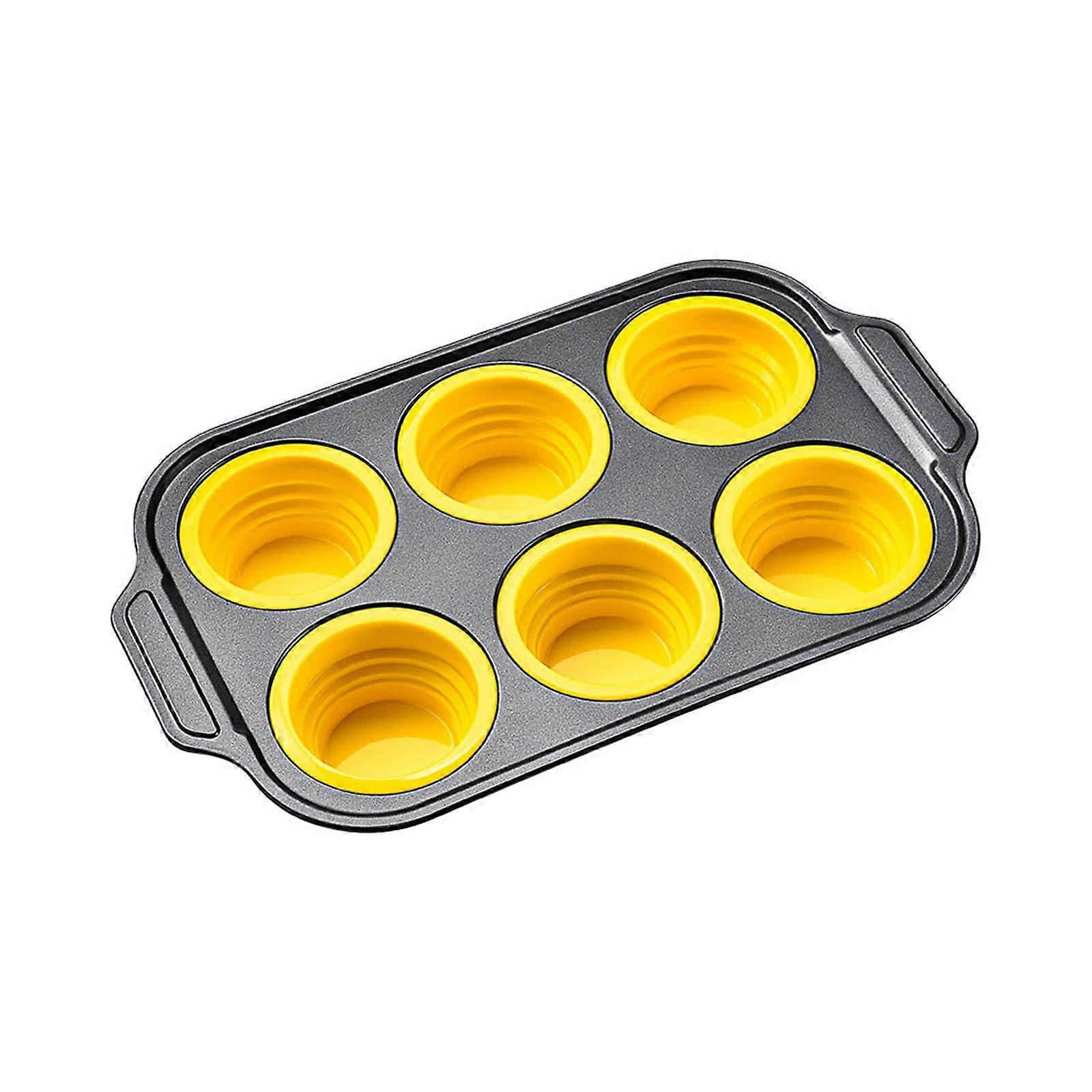Foldable 12-Cup Silicone Muffin Tray Collapsible Bakeware For Muffins
