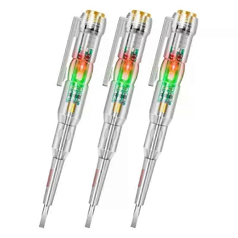 1/2/3pcs Intelligent Voltage Tester Pen 24/70-250V Induction Power Detector Pen Electric Indicator Screwdriver Indicator Tools
