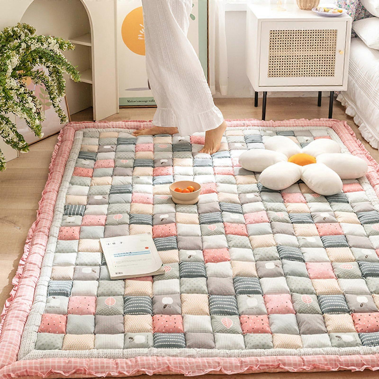 Portable futon mattress, 4 cm thick, soft, rollable floor mattress, 90 x 180 cm.