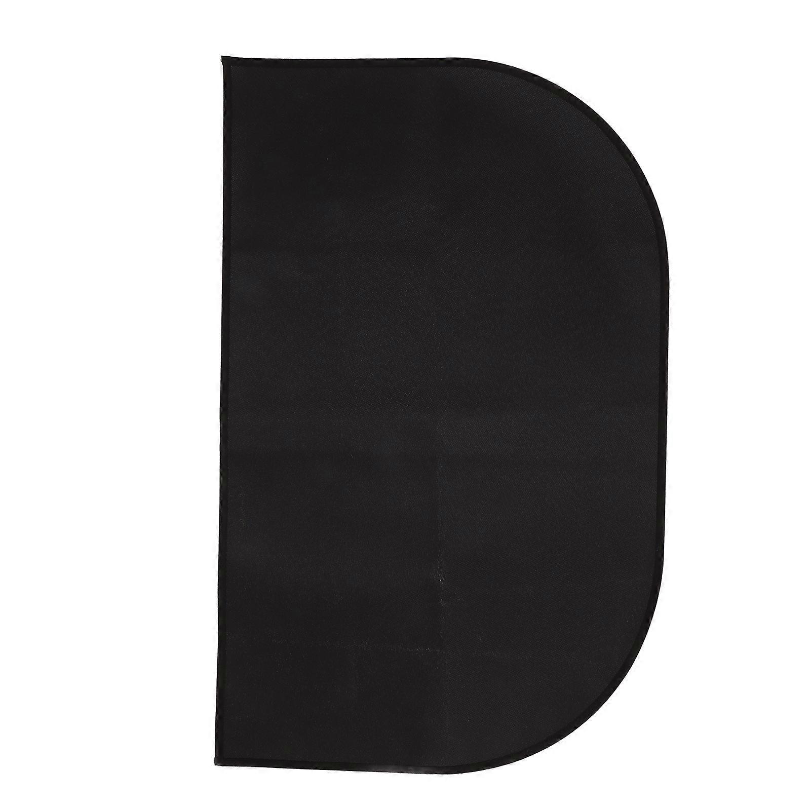 Half Round Fire Retardant Rugs Fiberglass Double Layer Prevent Slip Floor Protection Fireproof Carpet 19.7 X 31.5in