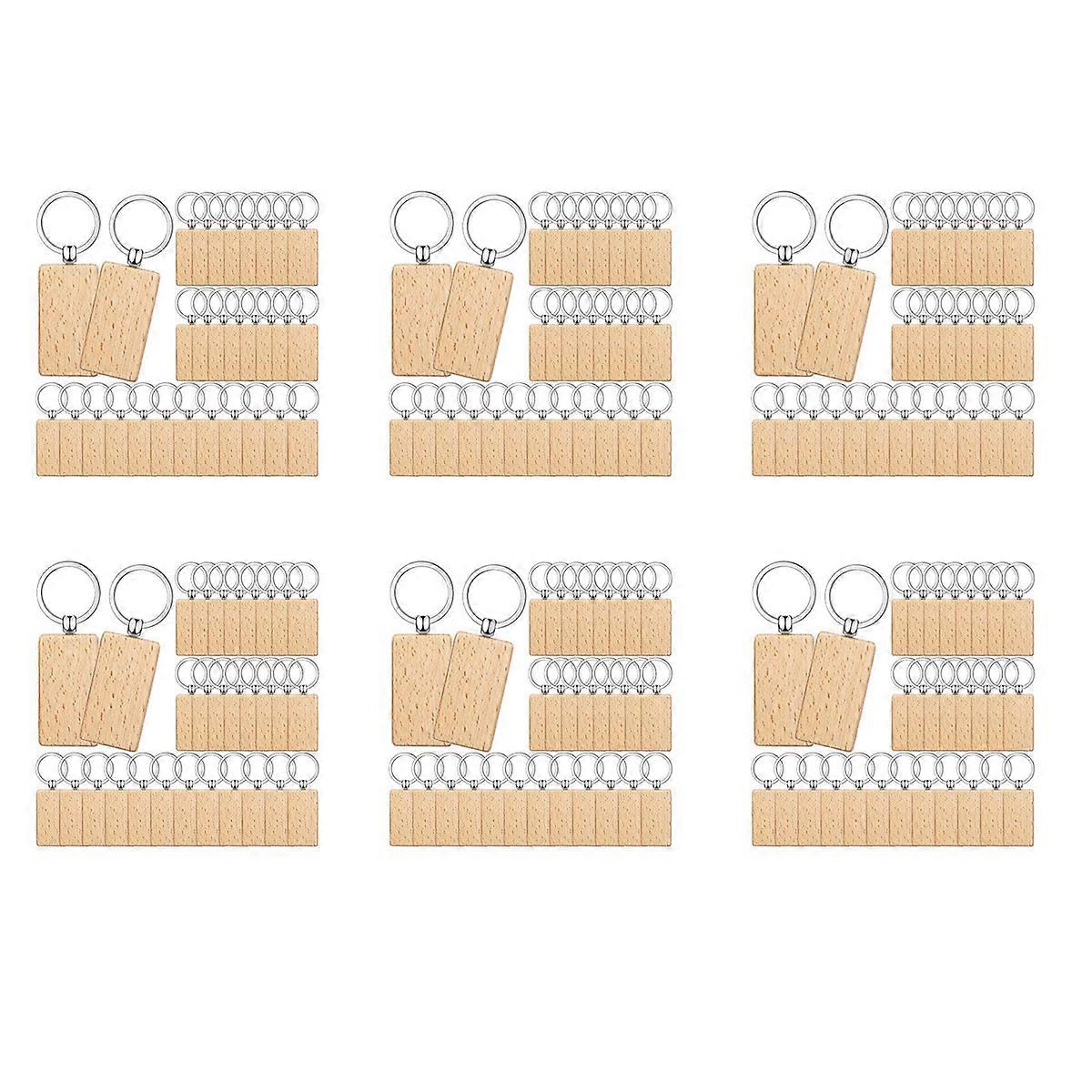 50 Pieces Blank Wooden Key Tag Key Engraving Key Tags,Rectangle