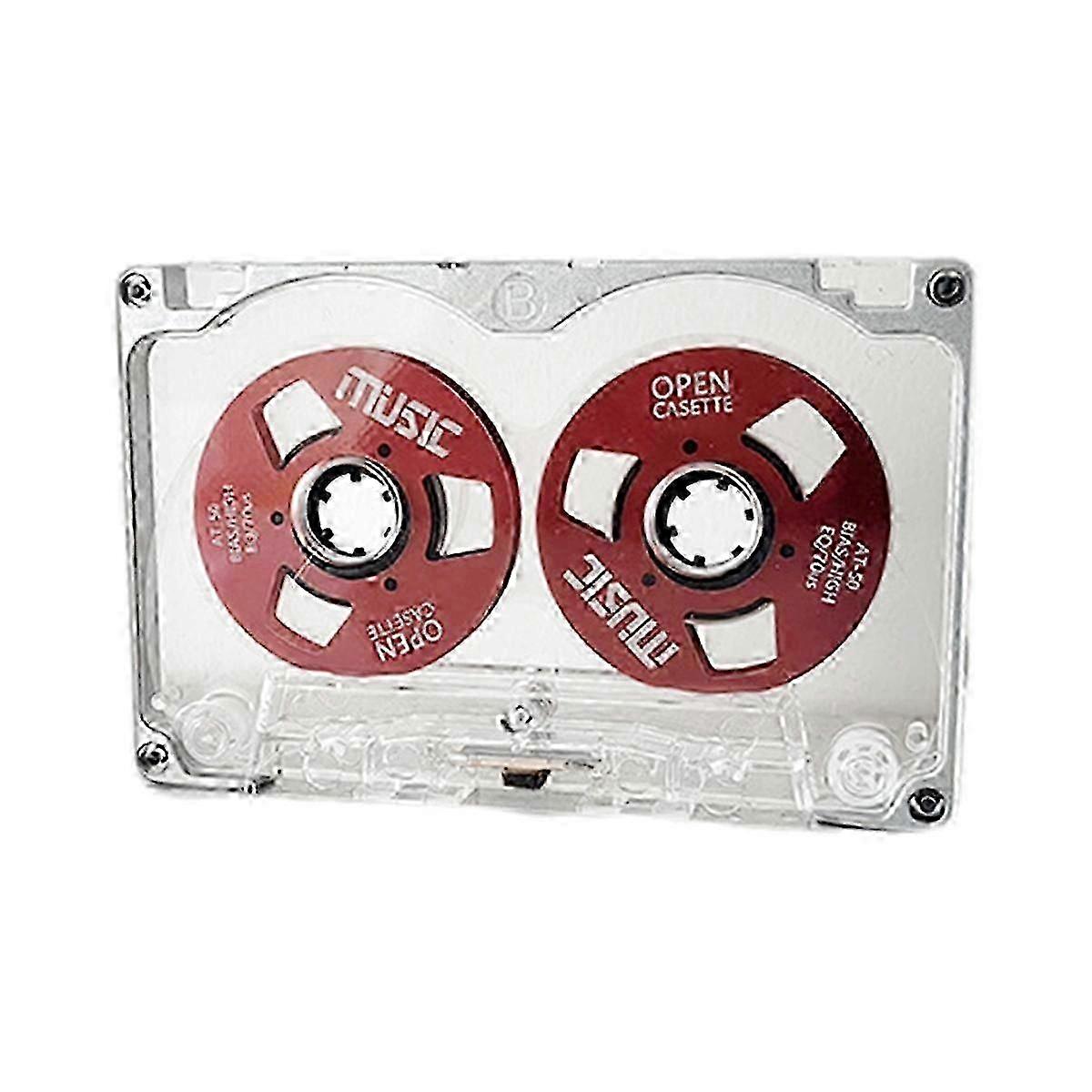50 Minute Retro Blank Tape Disk Double-Sided Metal Small Open Disk Blank Cassette Tape Tape Disk js