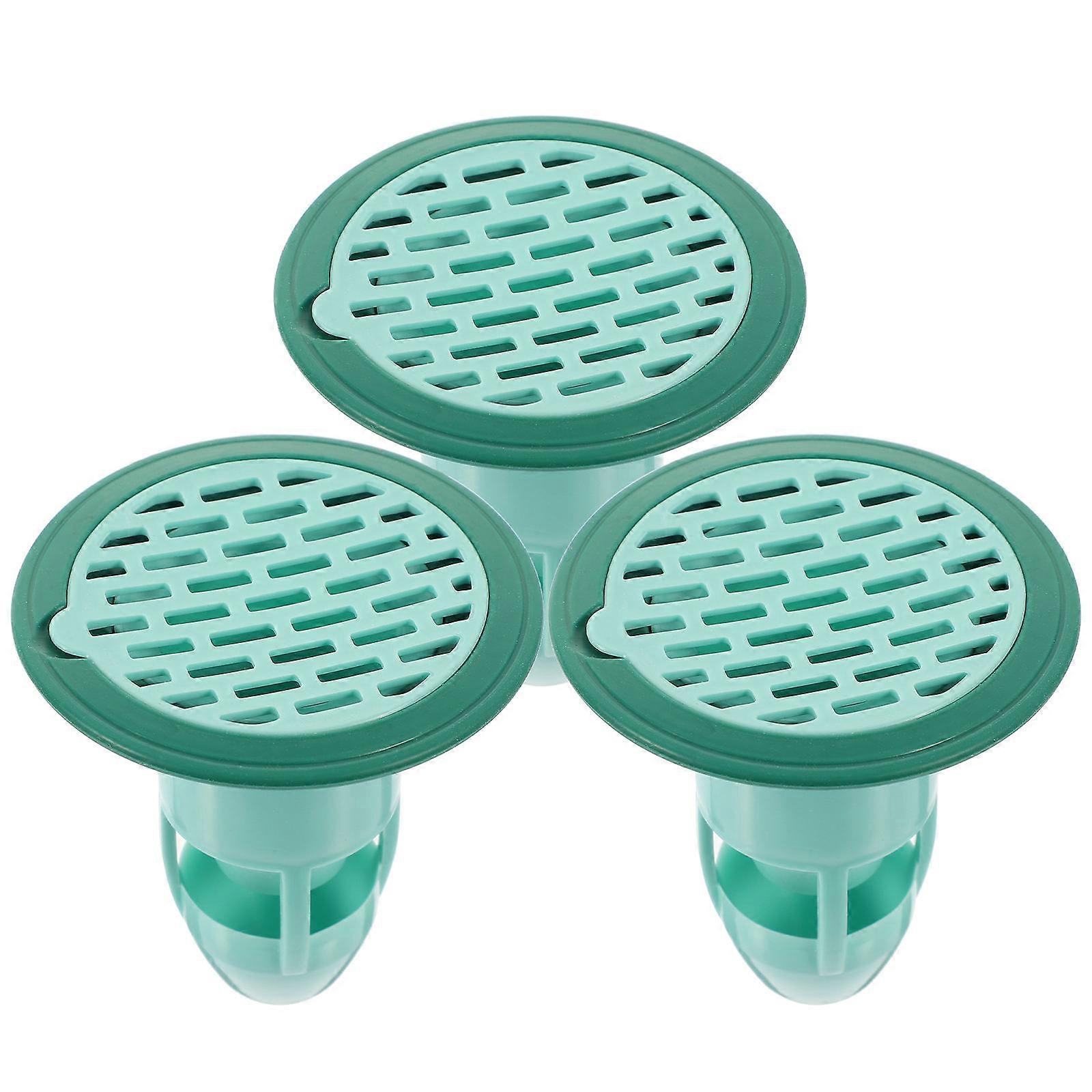 Basin Stopper Kitchen Sink Stoppers Quick Drainage 8.5X7.5cm ABS Round Shape Prevent Odor Gas Diffusion 3Pcs