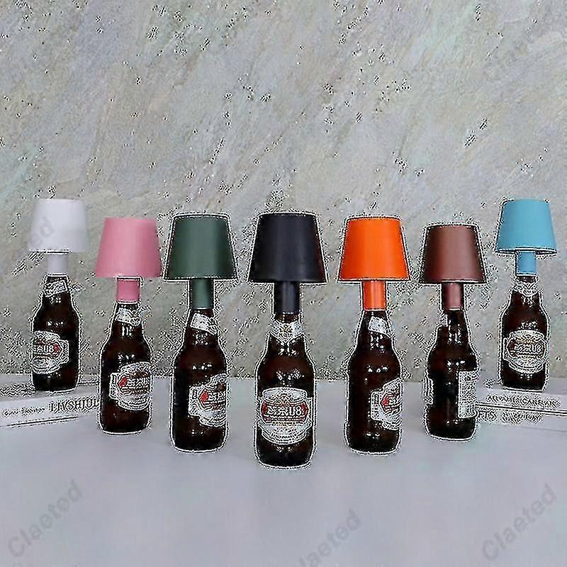 Portable LED Bottle Table Lamp for Bar, Cafe, and Night Decor with Charging Function