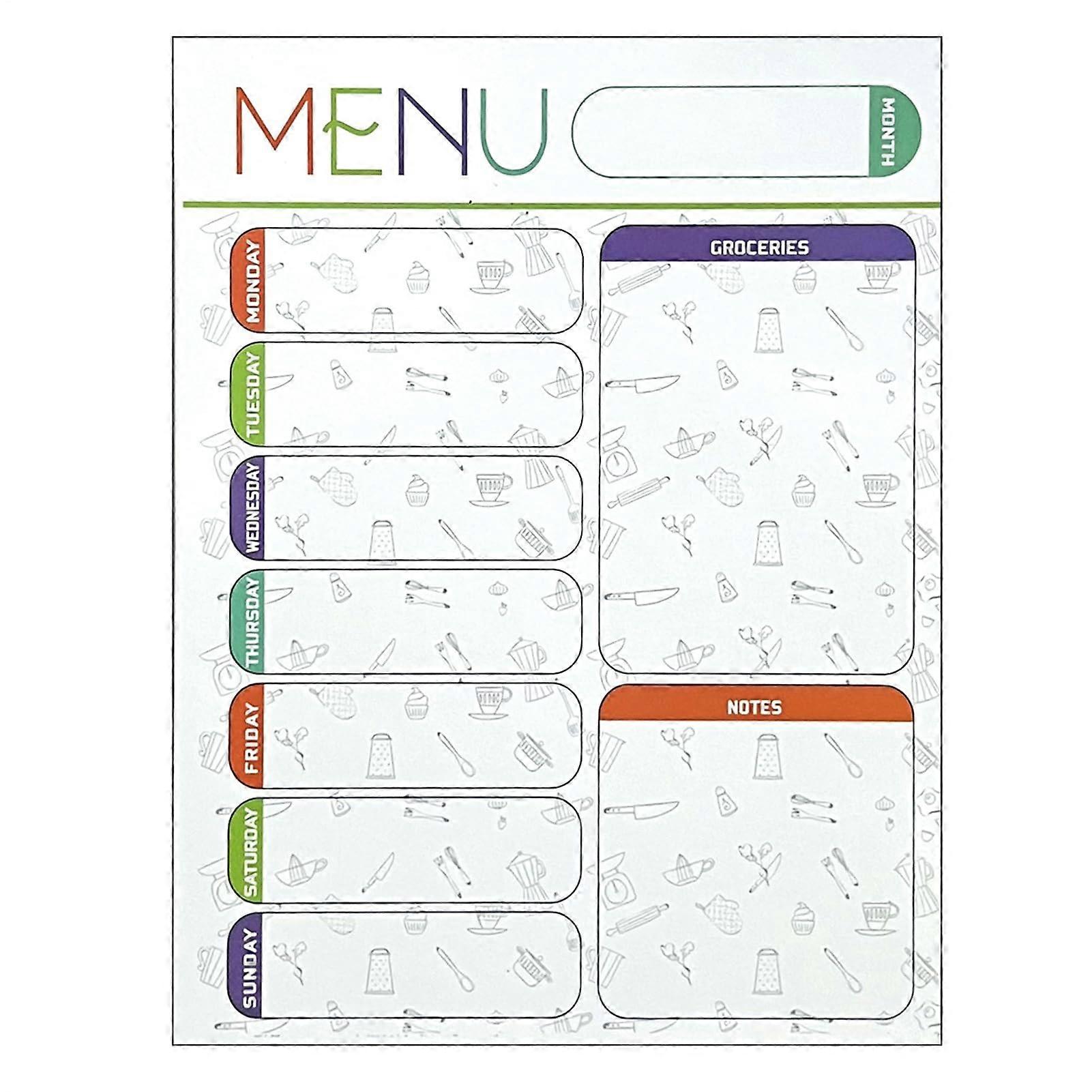 Magnetic Planner, Daily Tasks, Weekly Planner for Refrigerator