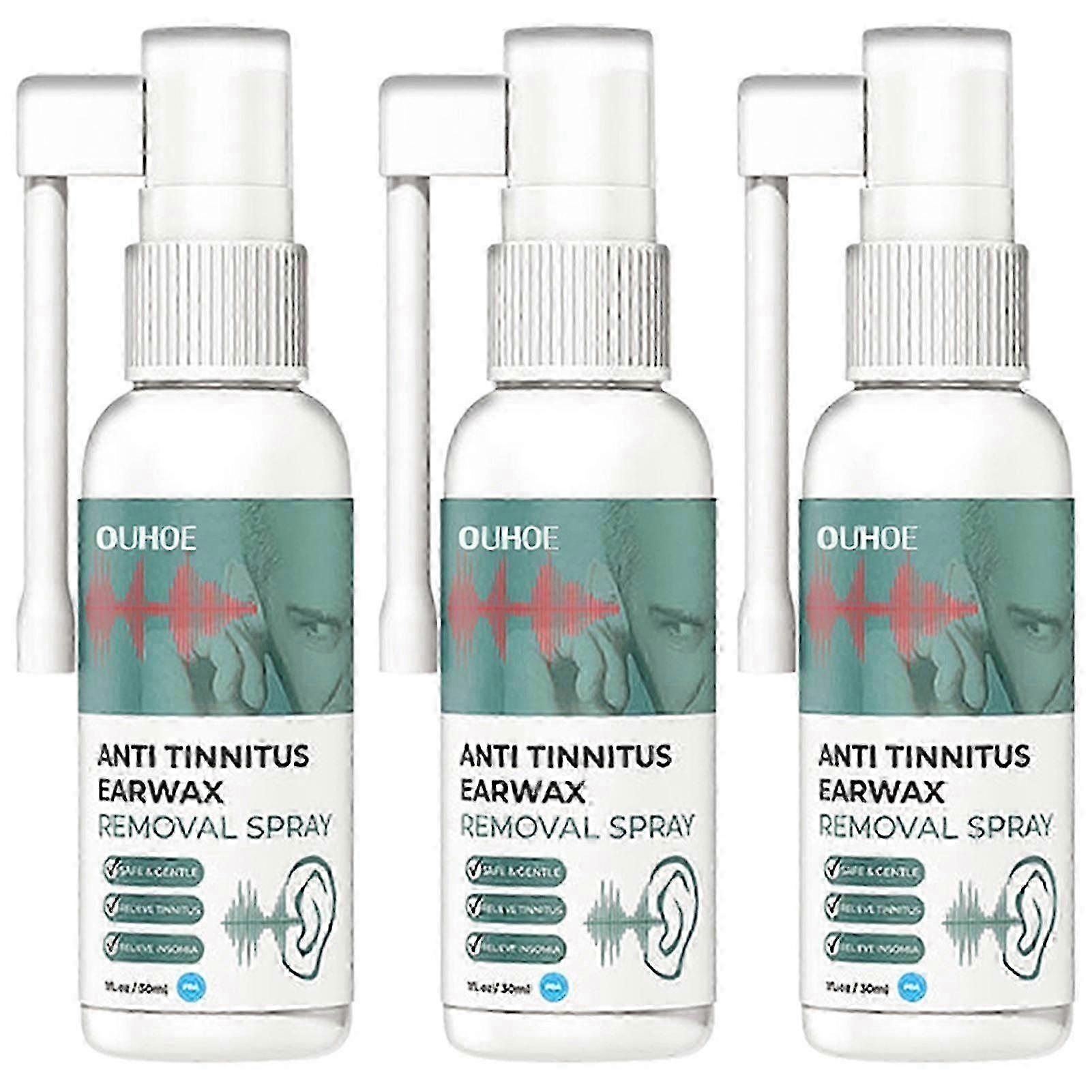 Anti-Tinnitus Earwax Removal Spray Multi-purpose Anti Cochlear Blockage Removal Liquid for Men Women