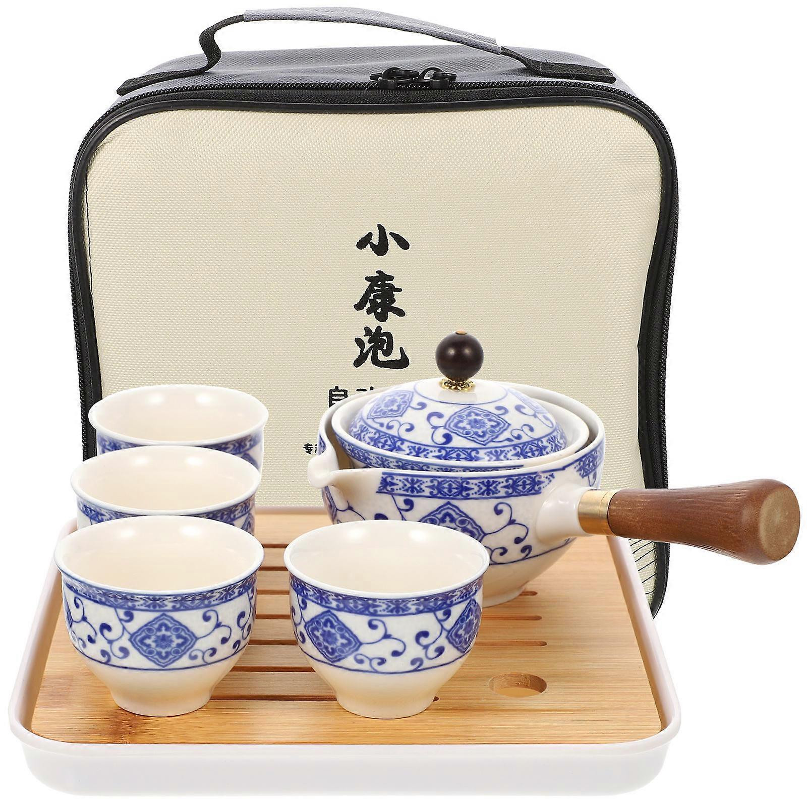 Travel Tea Set Automatic Tea Brewing Pot Tea Lovers Portable 1Set