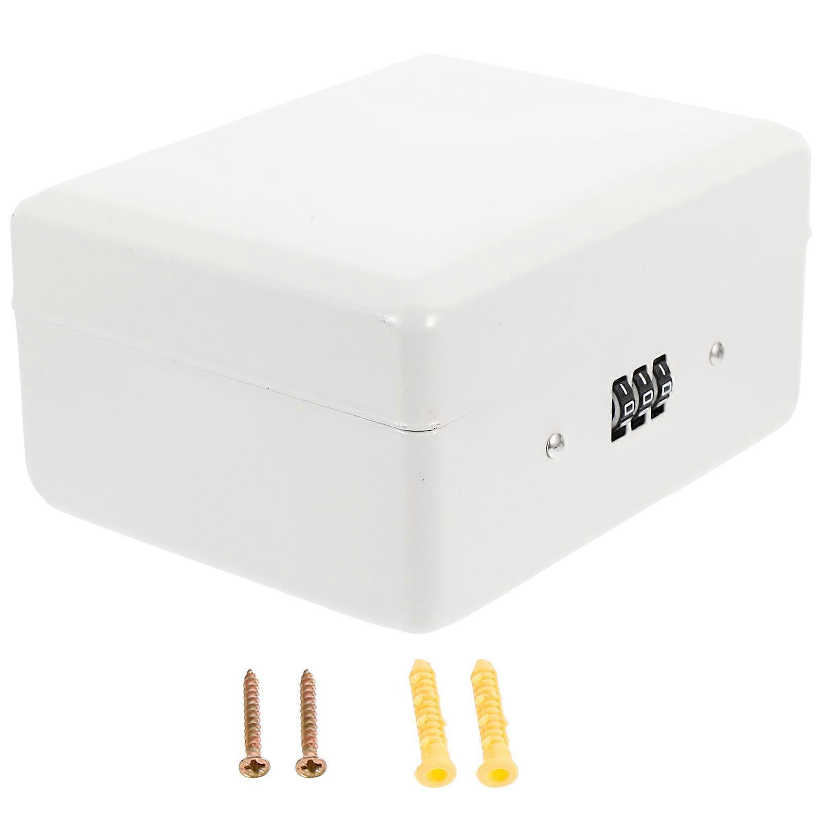 Key Cabinet Lock Box Rectangular Wall Mounted Key Organizer 15x12cm 1Set