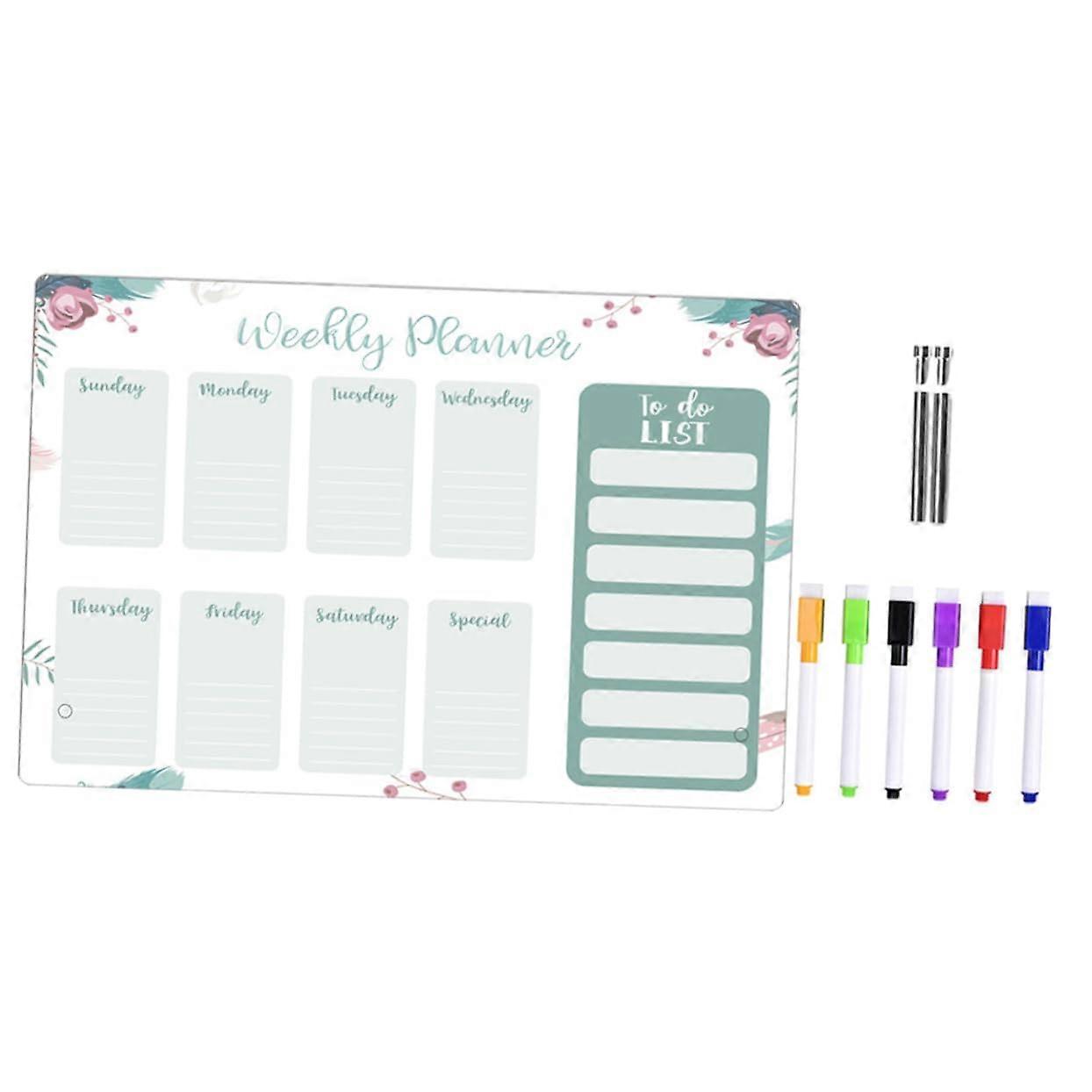 Multipurpose Whiteboard for Dry Erase – Durable Acrylic Memo Board, Desk Planner, 60x90 cm, Easy Clean Surface