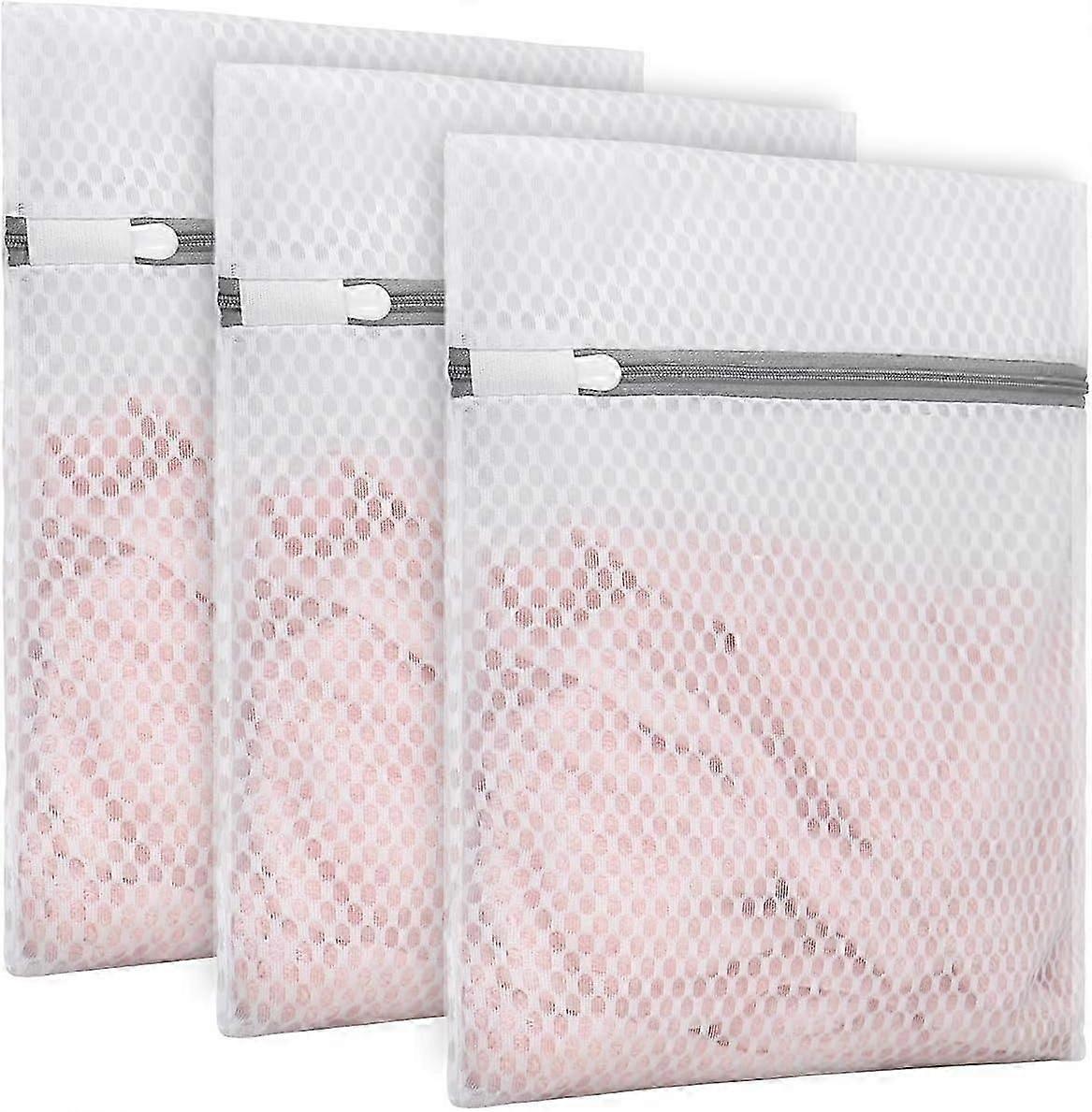 Protect Your Delicates, Honeycomb Mesh Laundry Bags For Washing Without Wear Or Tear, 3 Pieces Including Various Sizes