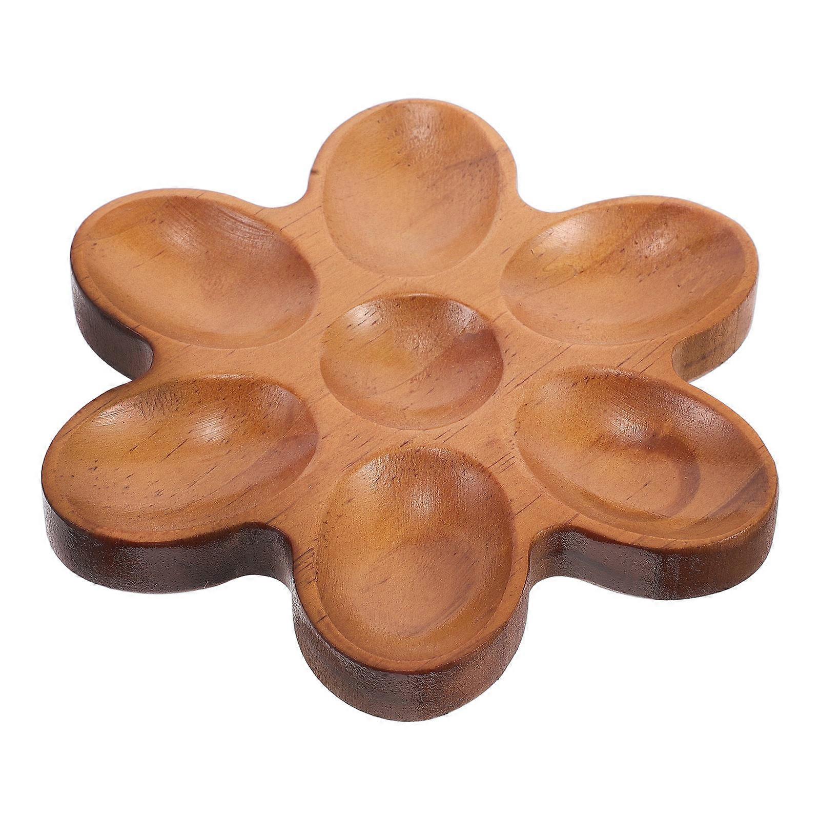 Wooden Egg Holder Tray Cute Egg Organizer Rustic Design For Kitchen And Home Use Versatile Storage