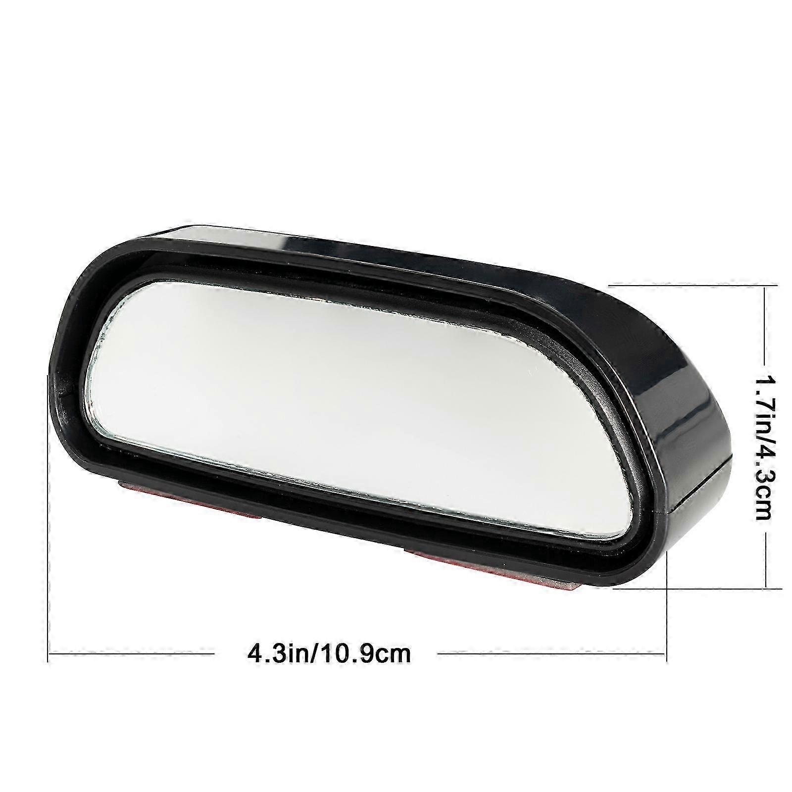 2Pcs 360-Degree Stick-On Blind Spot Mirrors for Car - Wide Angle Convex Auxiliary Rear View Mirrors for Safe Parking & Road Safety
