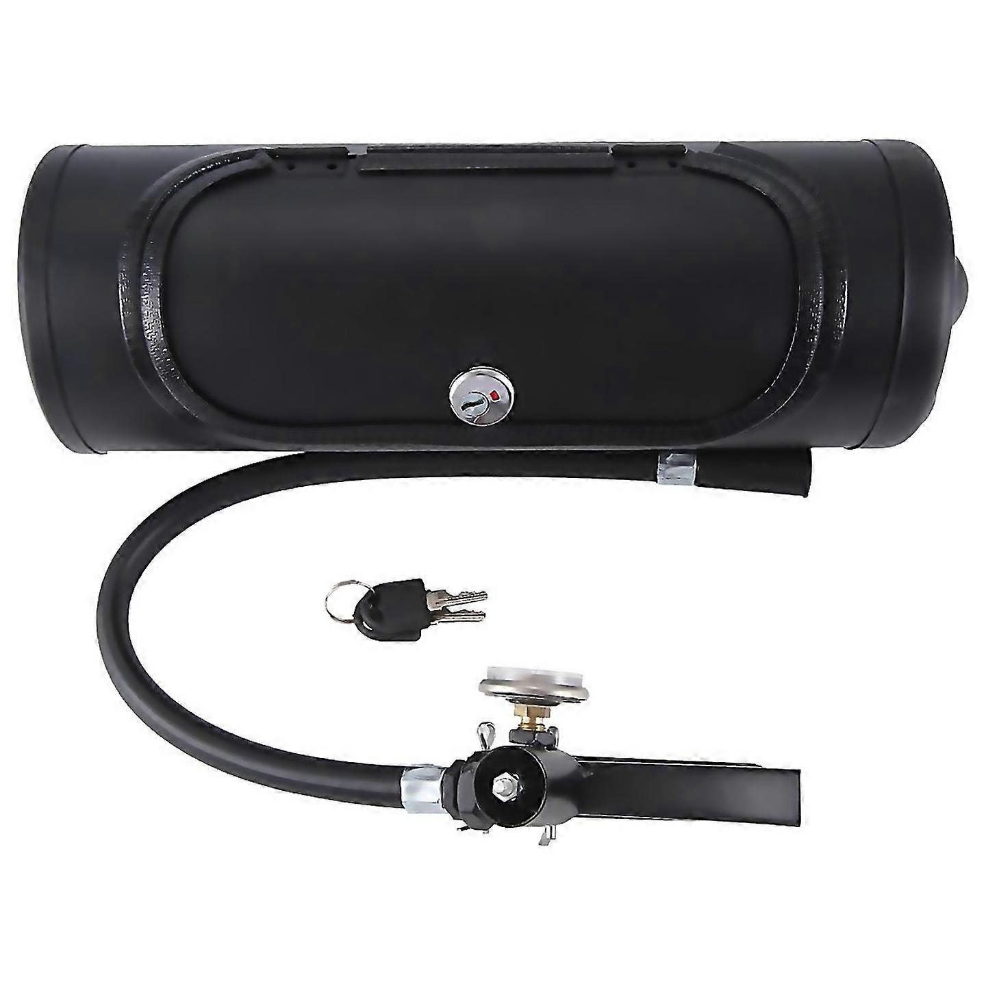 For Fire Extinguishe Shape Wine Holder With Lock And Keys Black