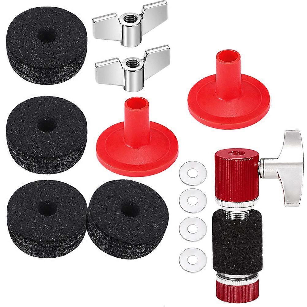 Enhance Sound Performance Drum Cymbal Felts Fashionable Metal Washer Clutch Tube 7 5x2 5cm 1Set