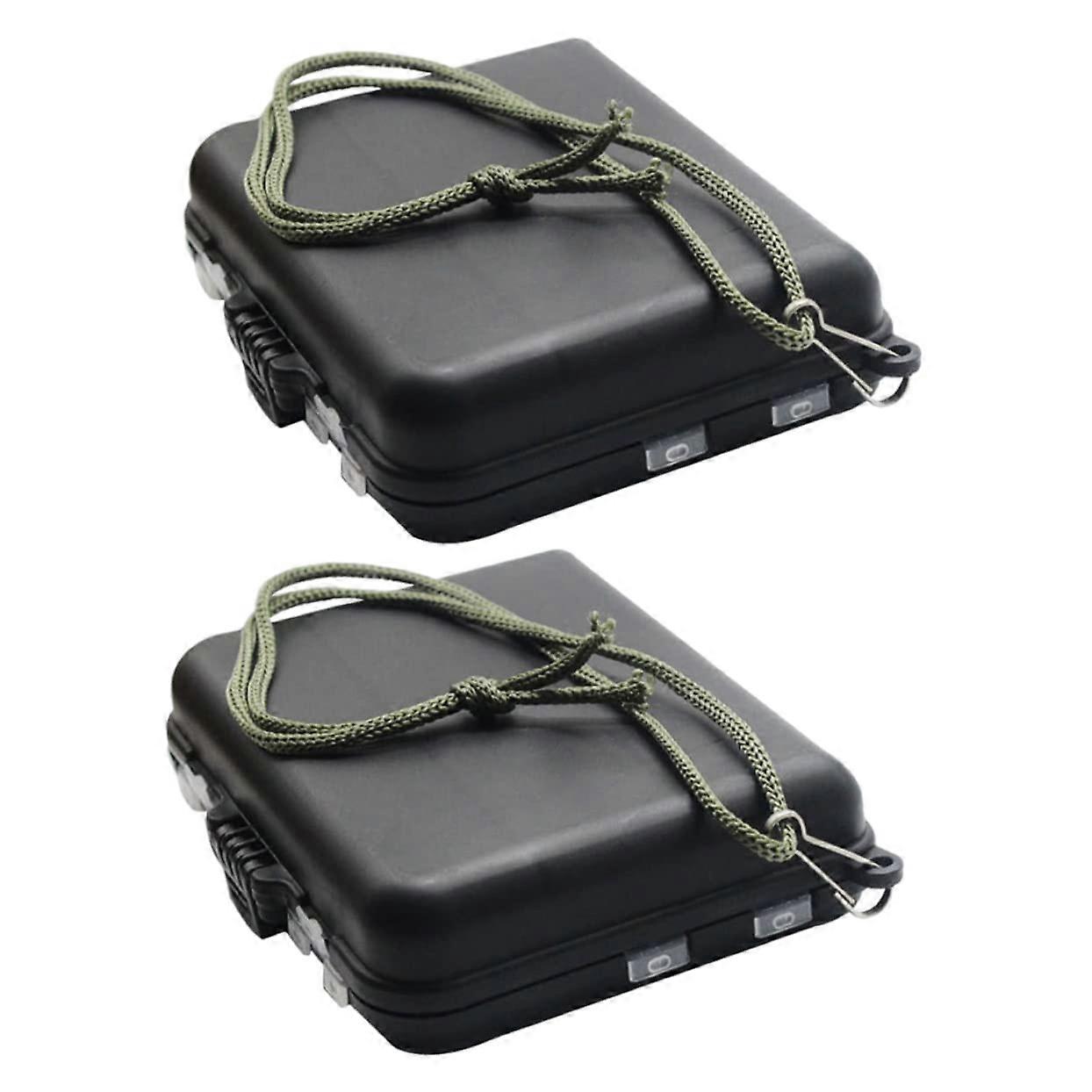 Functional Tackle Hook Container for Fishing Tackle Storage Organiser PVC Black