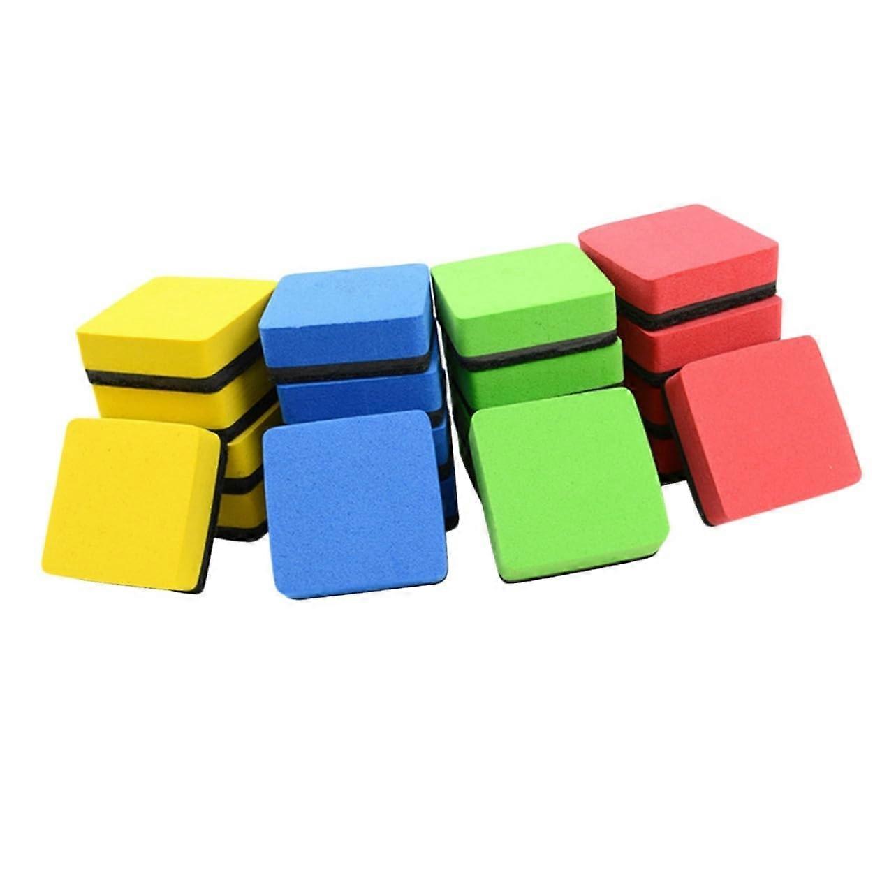 24 x Practical Whiteboard Erasers School Supplies Whiteboard Eraser Office Washable Chalk Small Square Eraser Dry Wipe Marker Board Eraser