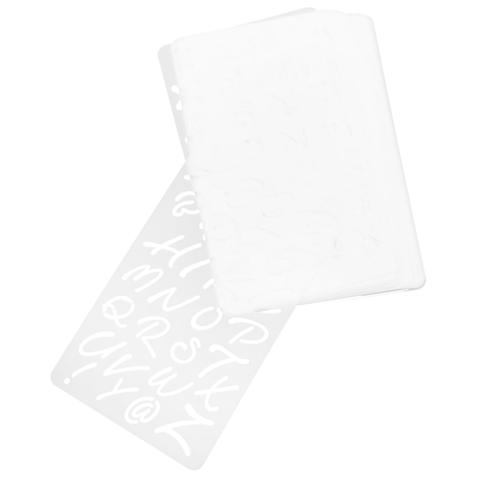 Reusable Plastic Letter Stencils for DIY Painting on Wood with Smooth Surface and Clear Patterns 20 Sheets