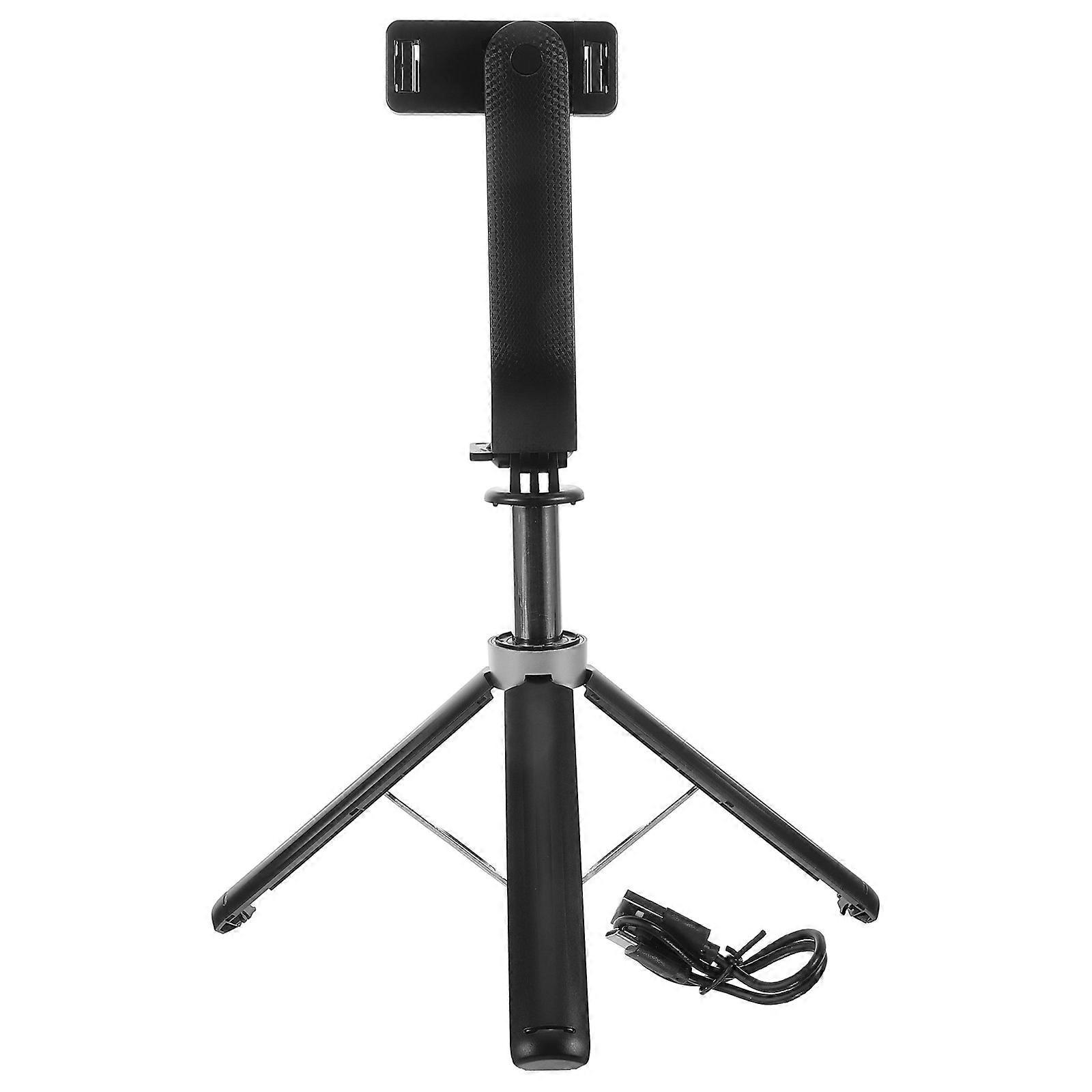 Portable Foldable Selfie Stick with Quad Tripod Stand for Phone Live Streaming and Photography