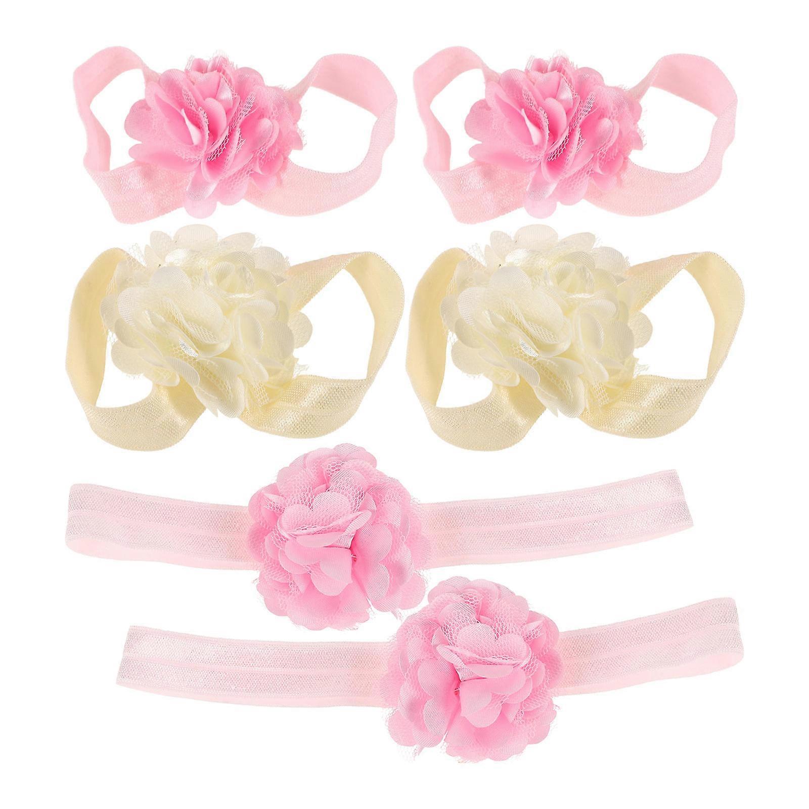 Girl Headbands With Barefoot Sandals Set Comfortable Multi Functional 2Sets