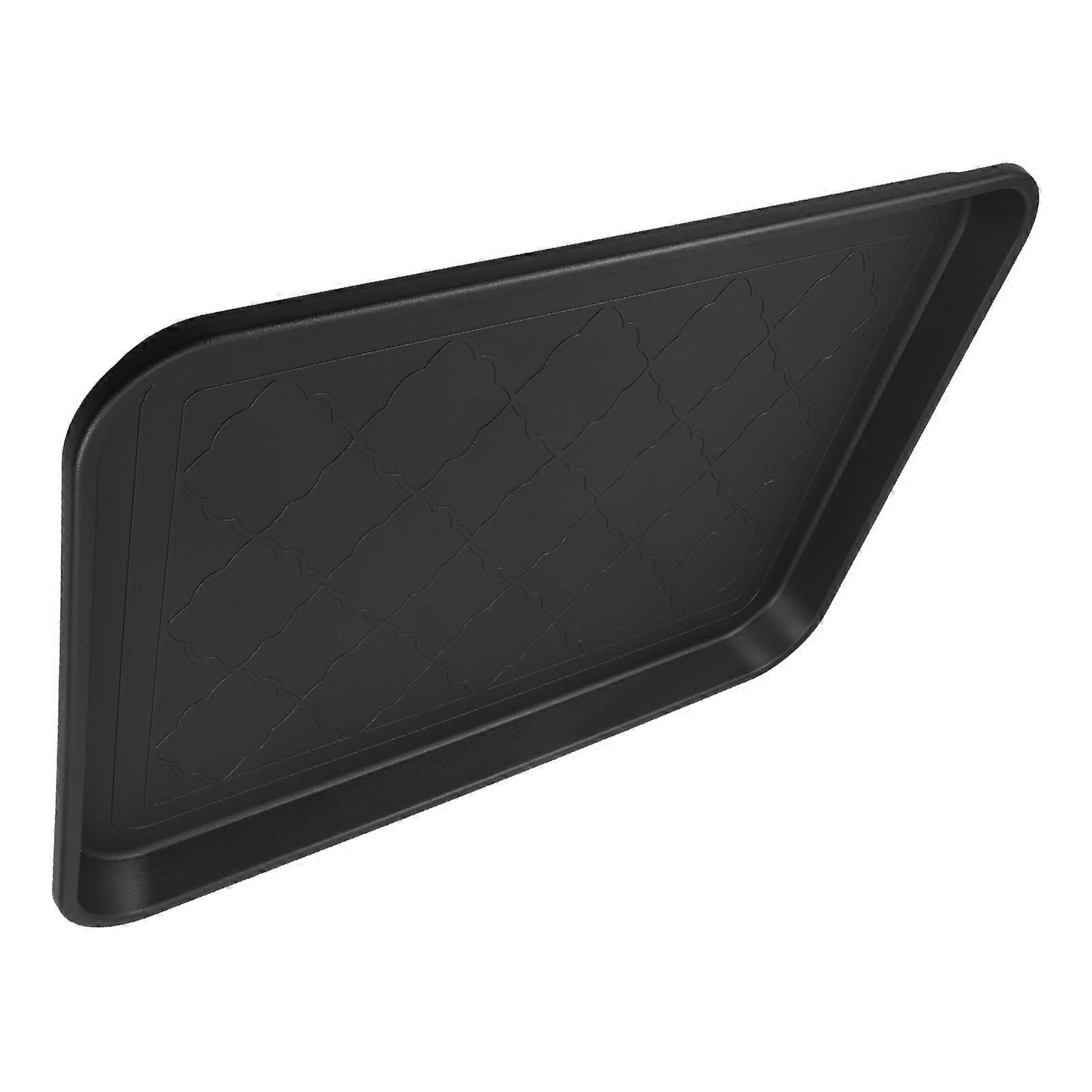 Shoe Containers Small Boot Tray Mat For Indoor Use Black 42.00X32.00X3.00CM Nonslip Design 1Set