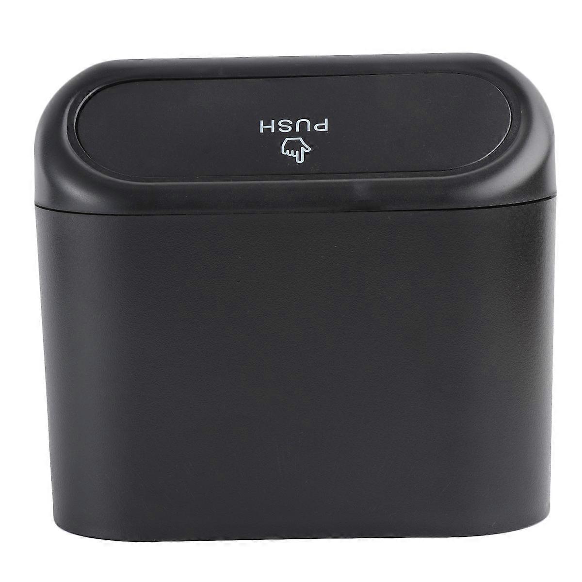 Car Waste Container 1Pack Leakproof Black Portable Auto Garbage Bin for Drivers Vehicles Multi-functional Use