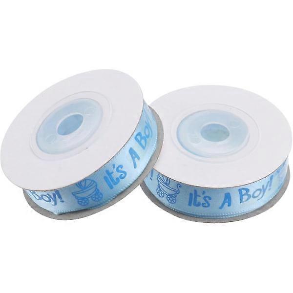 男の子の誕生日リボン 4 ロール、ポリエステル ケーキの男の子の小道具。