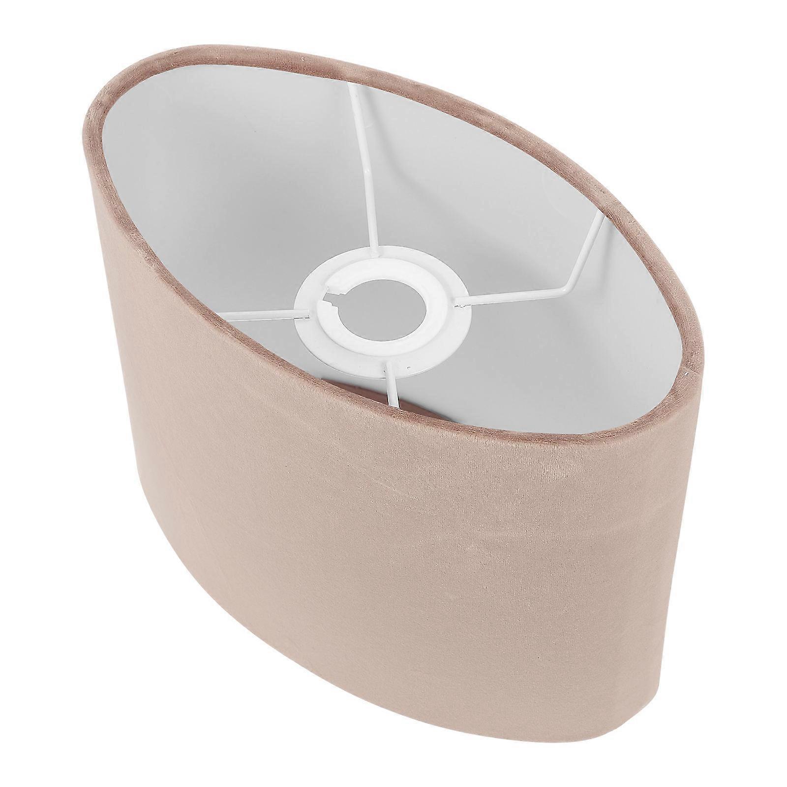 1pc Oval Lampshade Decorative Cloth Craft Lamp Cover for Table Light Accessory